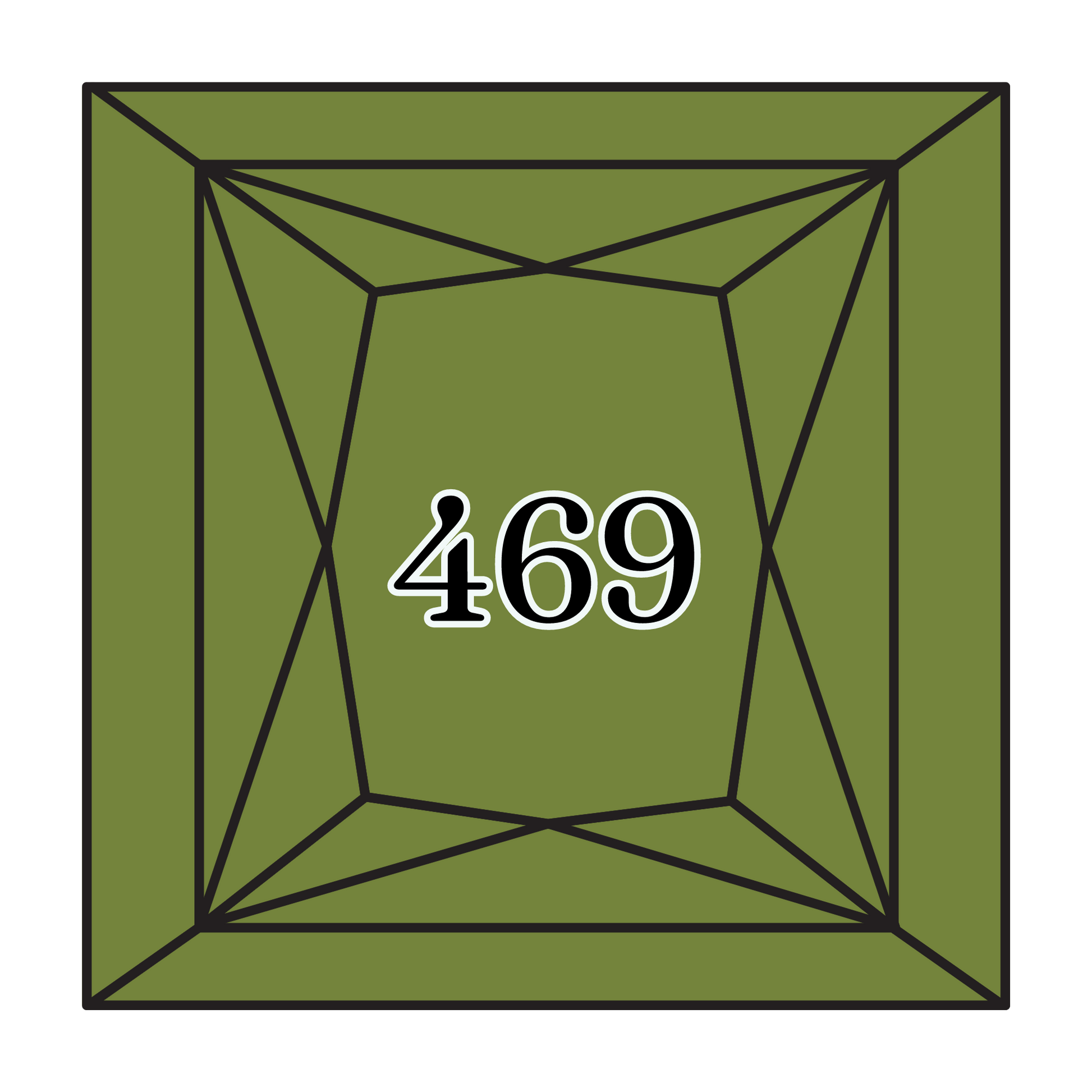 True North Diamond Art Square Diamond Drills 469 - Avocado Green - Square Bulk Diamond Drills