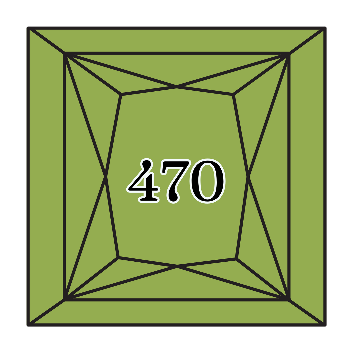 True North Diamond Art Square Diamond Drills 470 - Light Avocado Green - Square Bulk Diamond Drills