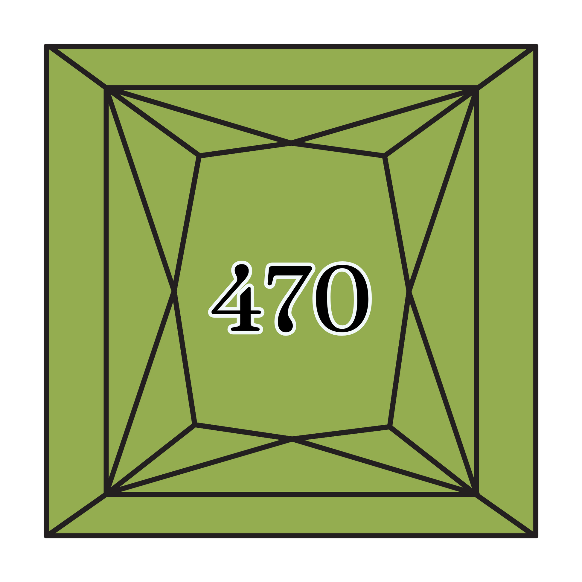 True North Diamond Art Square Diamond Drills 470 - Light Avocado Green - Square Bulk Diamond Drills