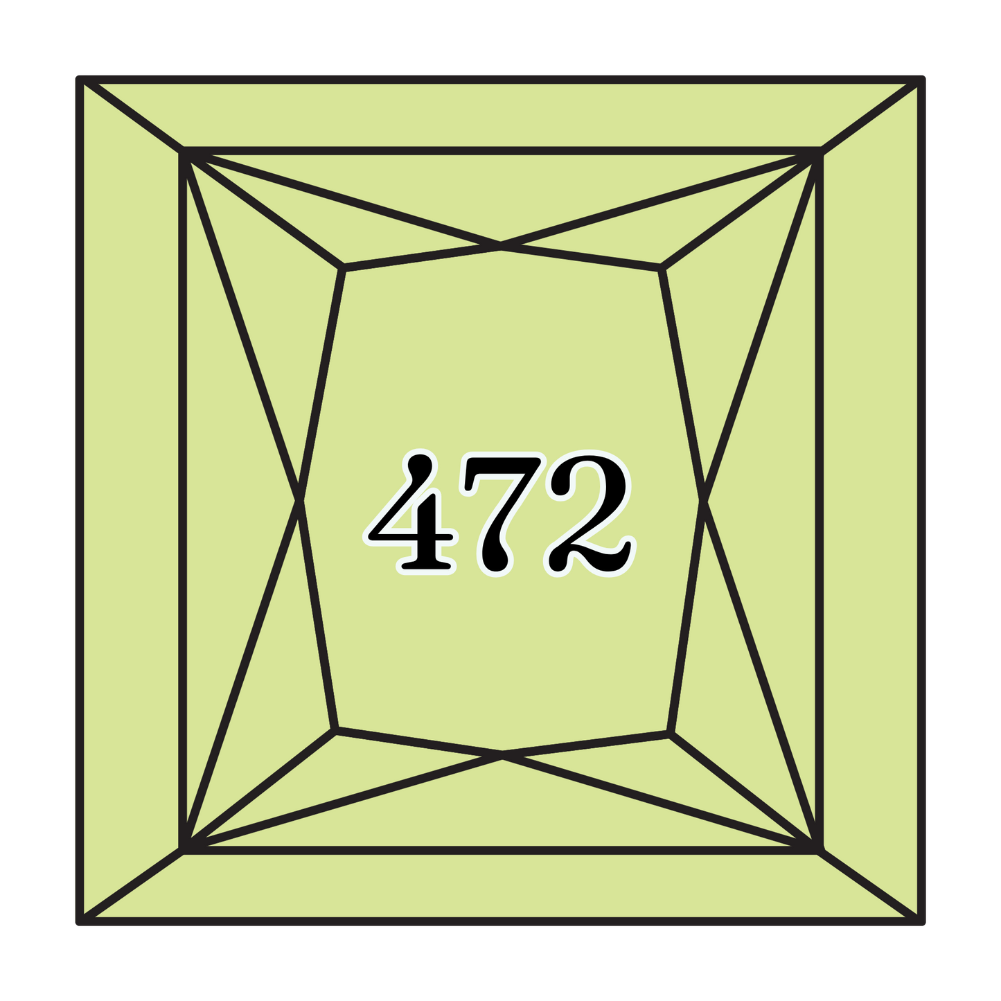 True North Diamond Art Square Diamond Drills 472 - Ultra Light Avocado Green - Square Bulk Diamond Drills