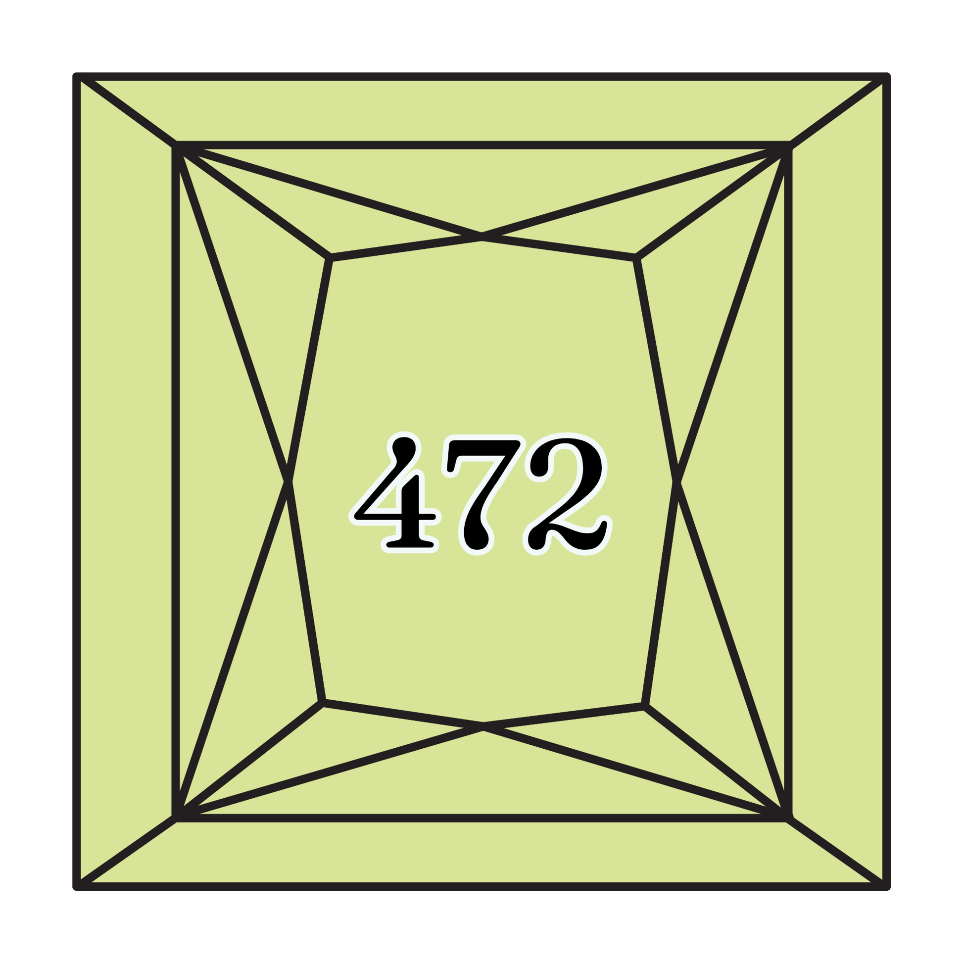 True North Diamond Art Square Diamond Drills 472 - Ultra Light Avocado Green - Square Bulk Diamond Drills