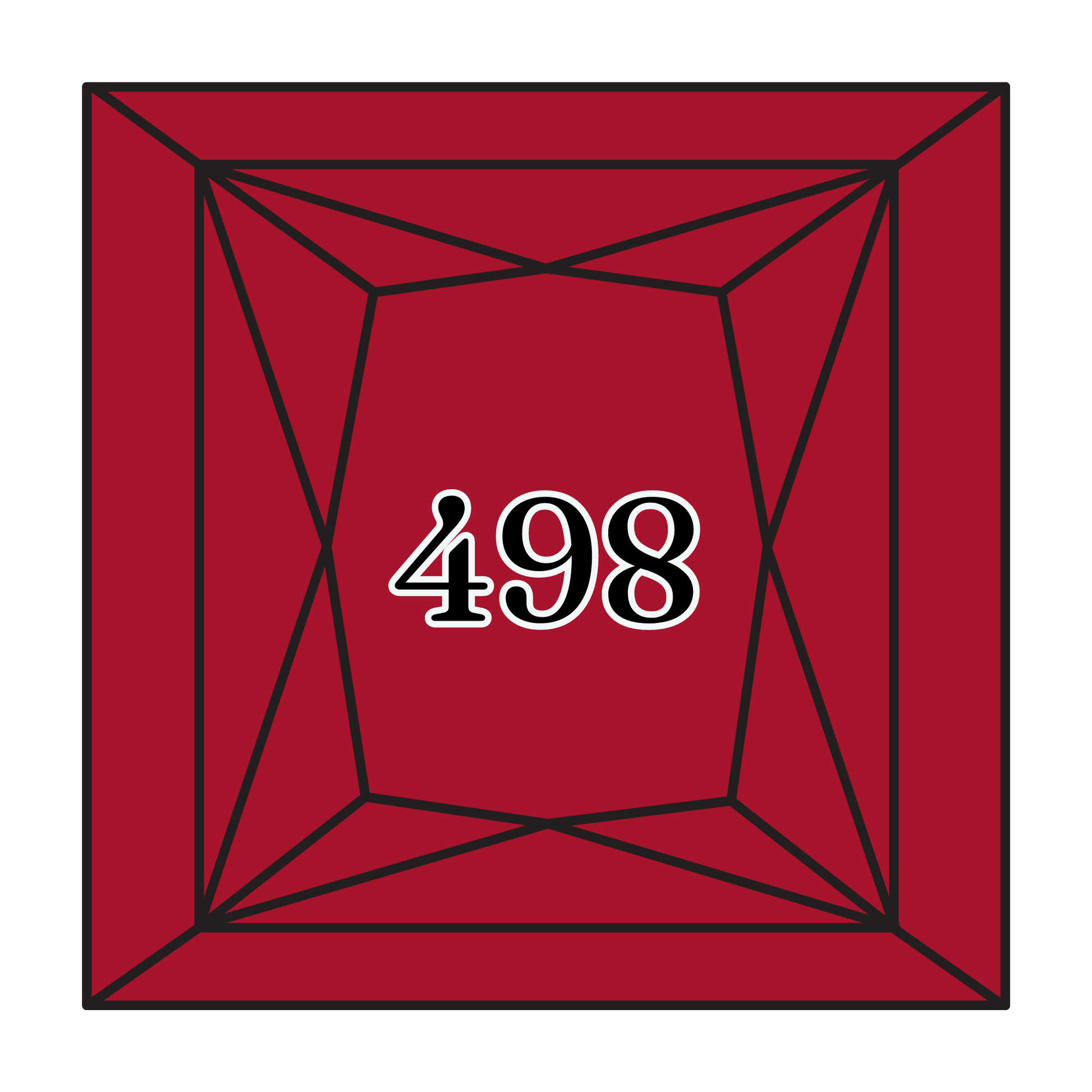 True North Diamond Art Square Diamond Drills 498 - Dark Red - Square Bulk Diamond Drills