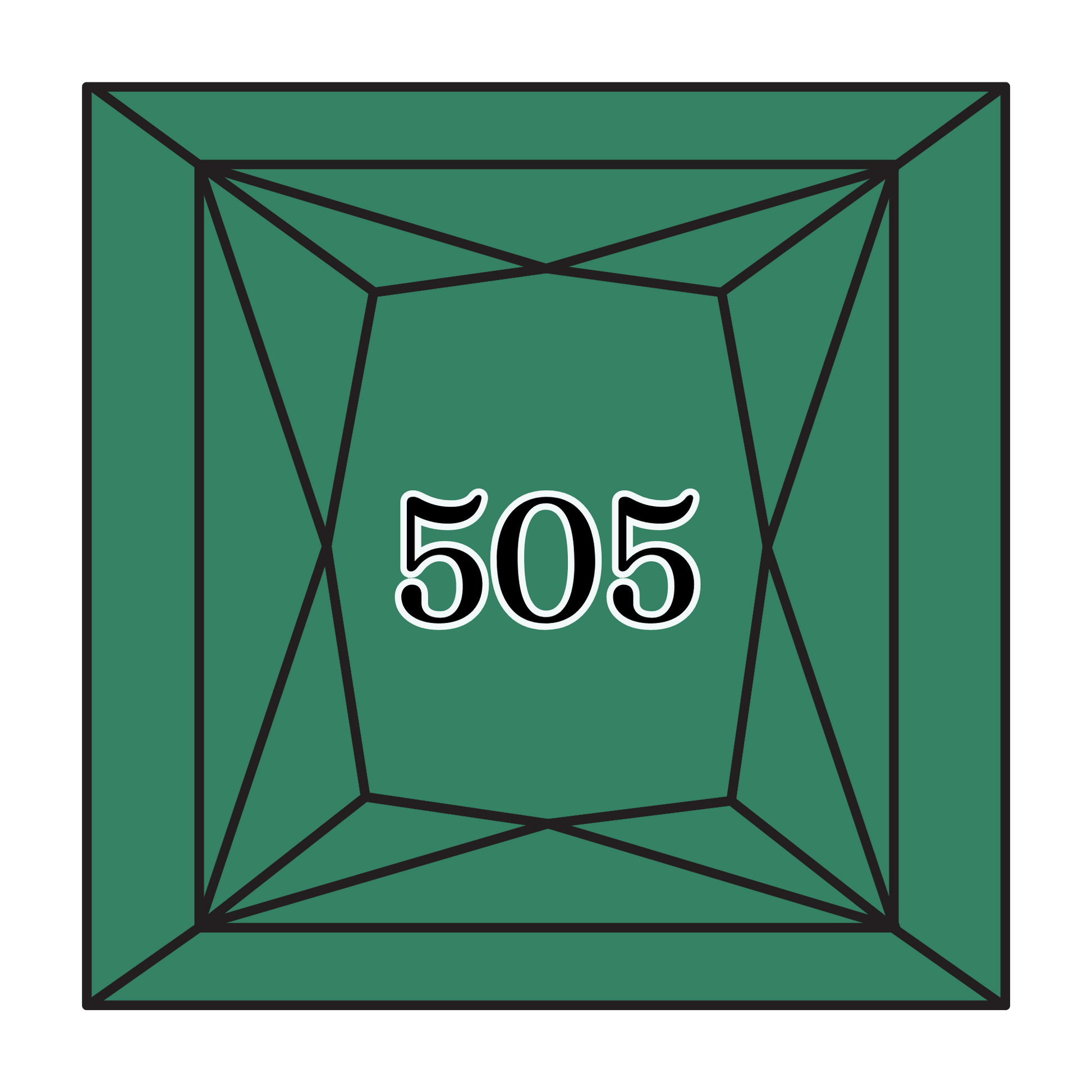 True North Diamond Art Square Diamond Drills 505 - Jade Green - Square Bulk Diamond Drills