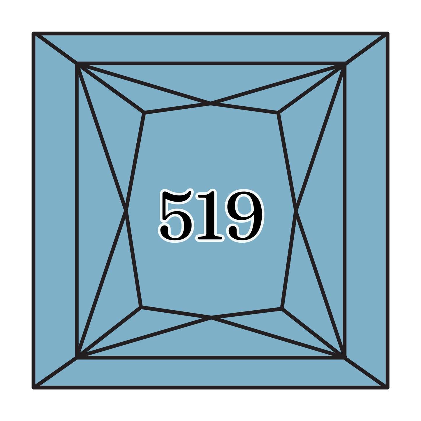 True North Diamond Art Square Diamond Drills 519 - Sky Blue - Square Bulk Diamond Drills