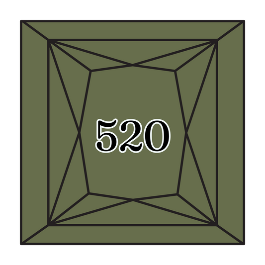 True North Diamond Art Square Diamond Drills 520 - Dark Fern Green - Square Bulk Diamond Drills