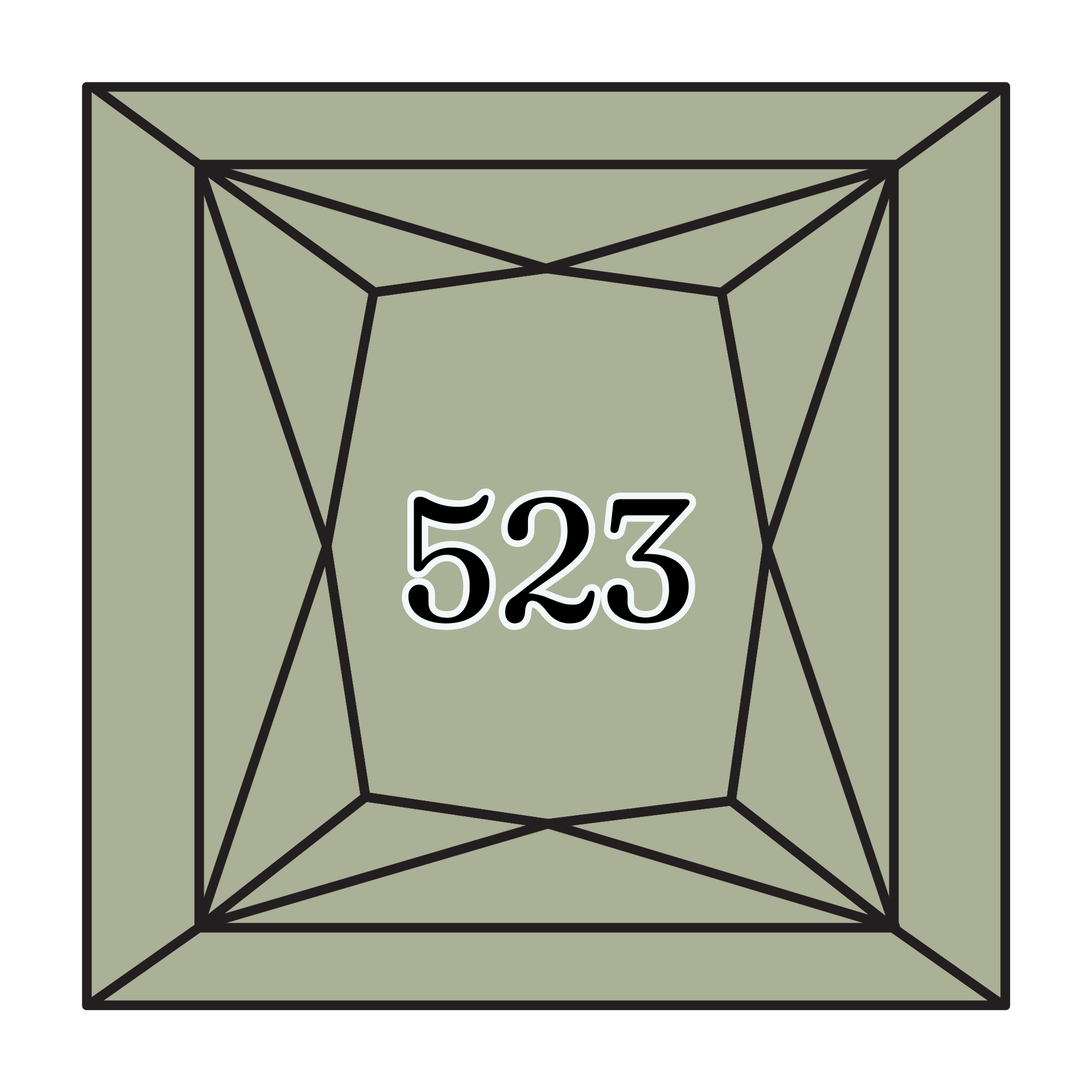 True North Diamond Art Square Diamond Drills 523 - Light Fern Green - Square Bulk Diamond Drills