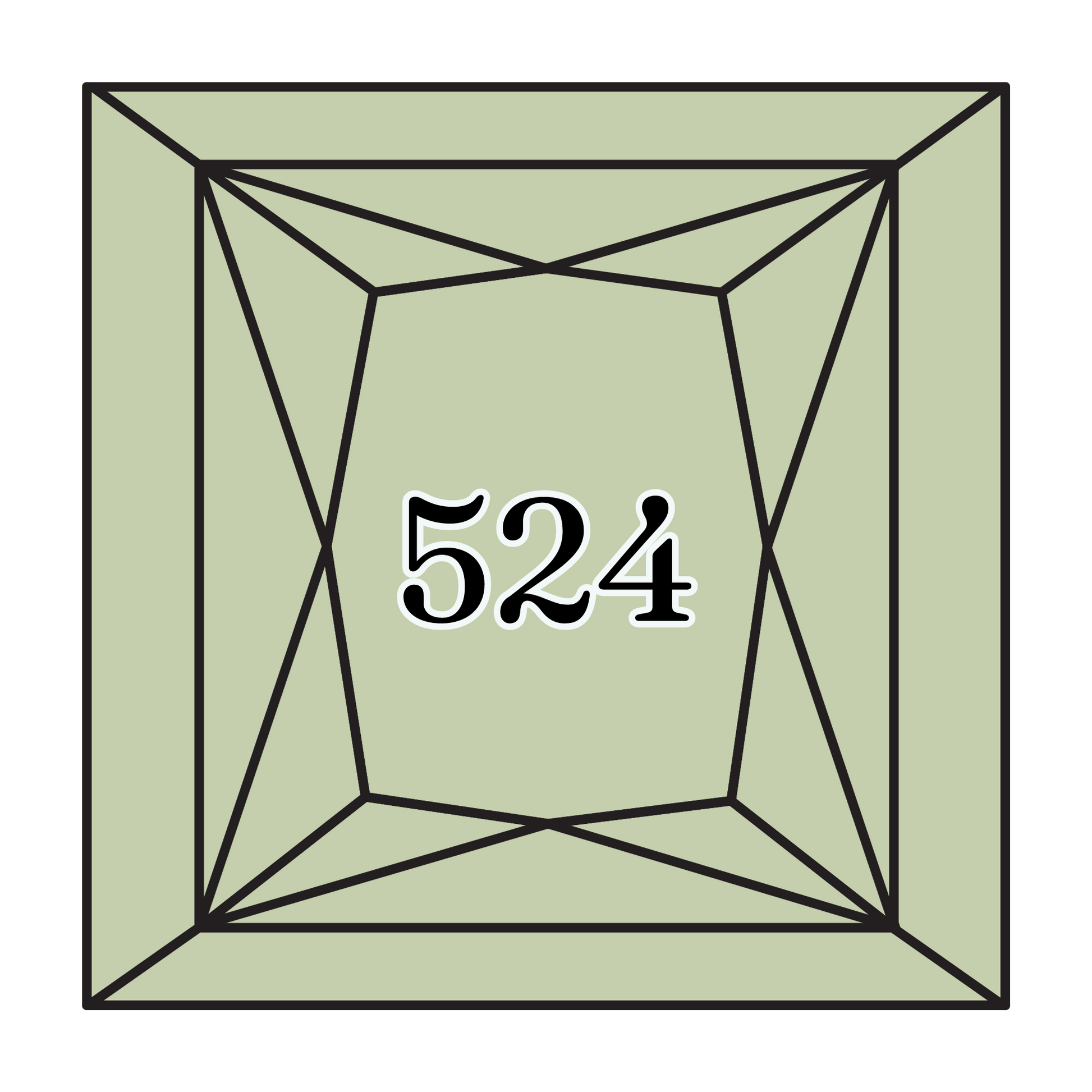 True North Diamond Art Square Diamond Drills 524 - Very Light Fern Green - Square Bulk Diamond Drills