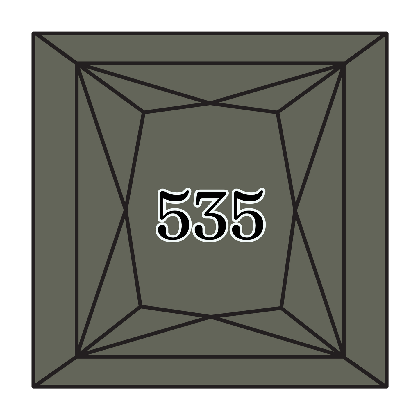 True North Diamond Art Square Diamond Drills 535 - Very Light Ash Grey - Square Bulk Diamond Drills