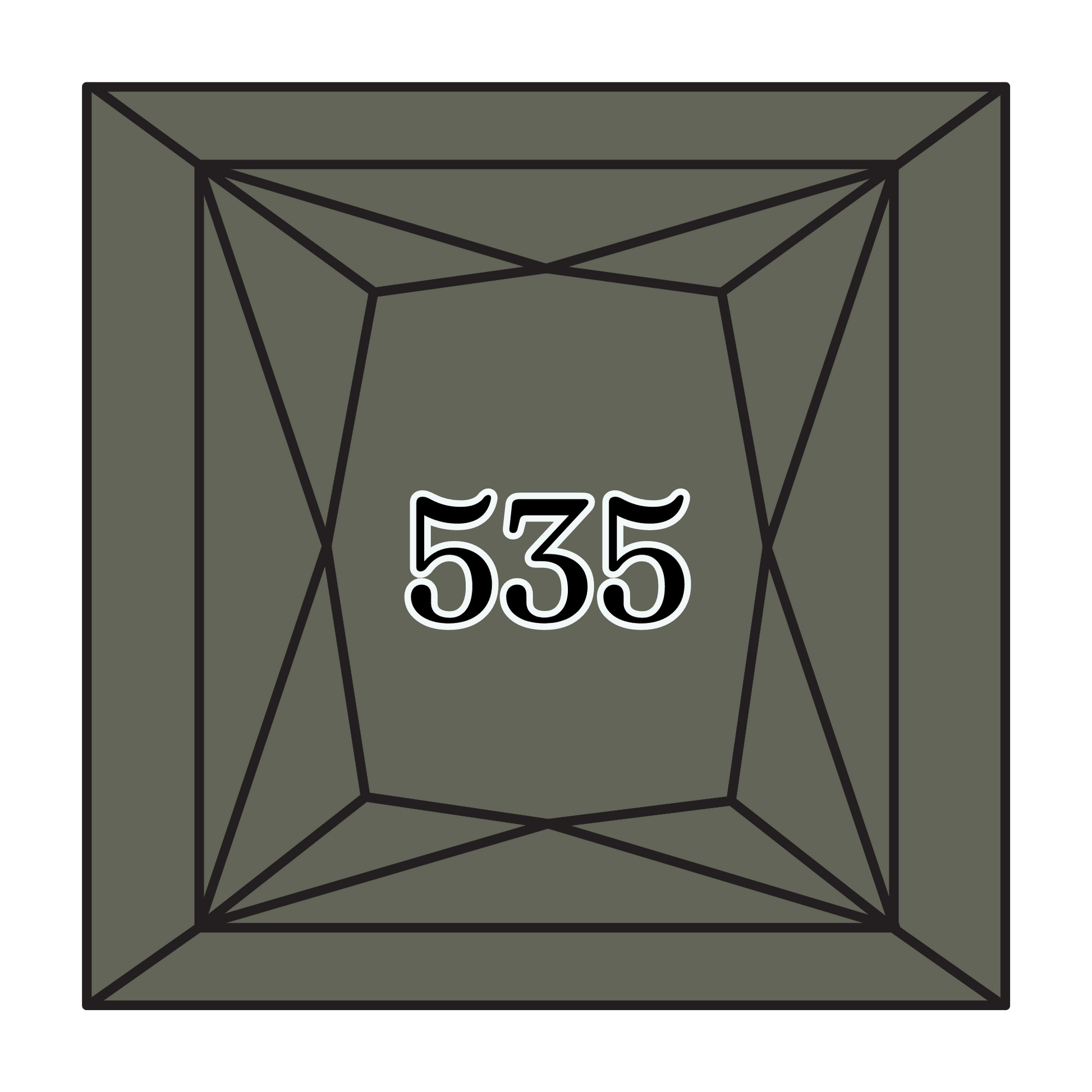 True North Diamond Art Square Diamond Drills 535 - Very Light Ash Grey - Square Bulk Diamond Drills