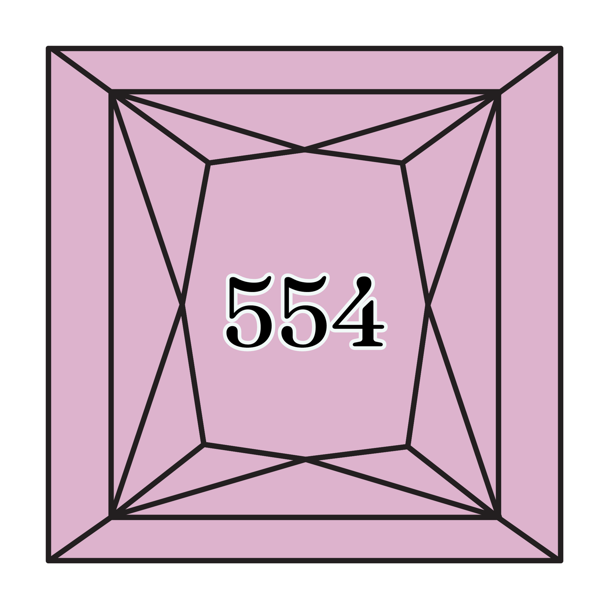 True North Diamond Art Square Diamond Drills 554 - Light Violet - Square Bulk Diamond Drills