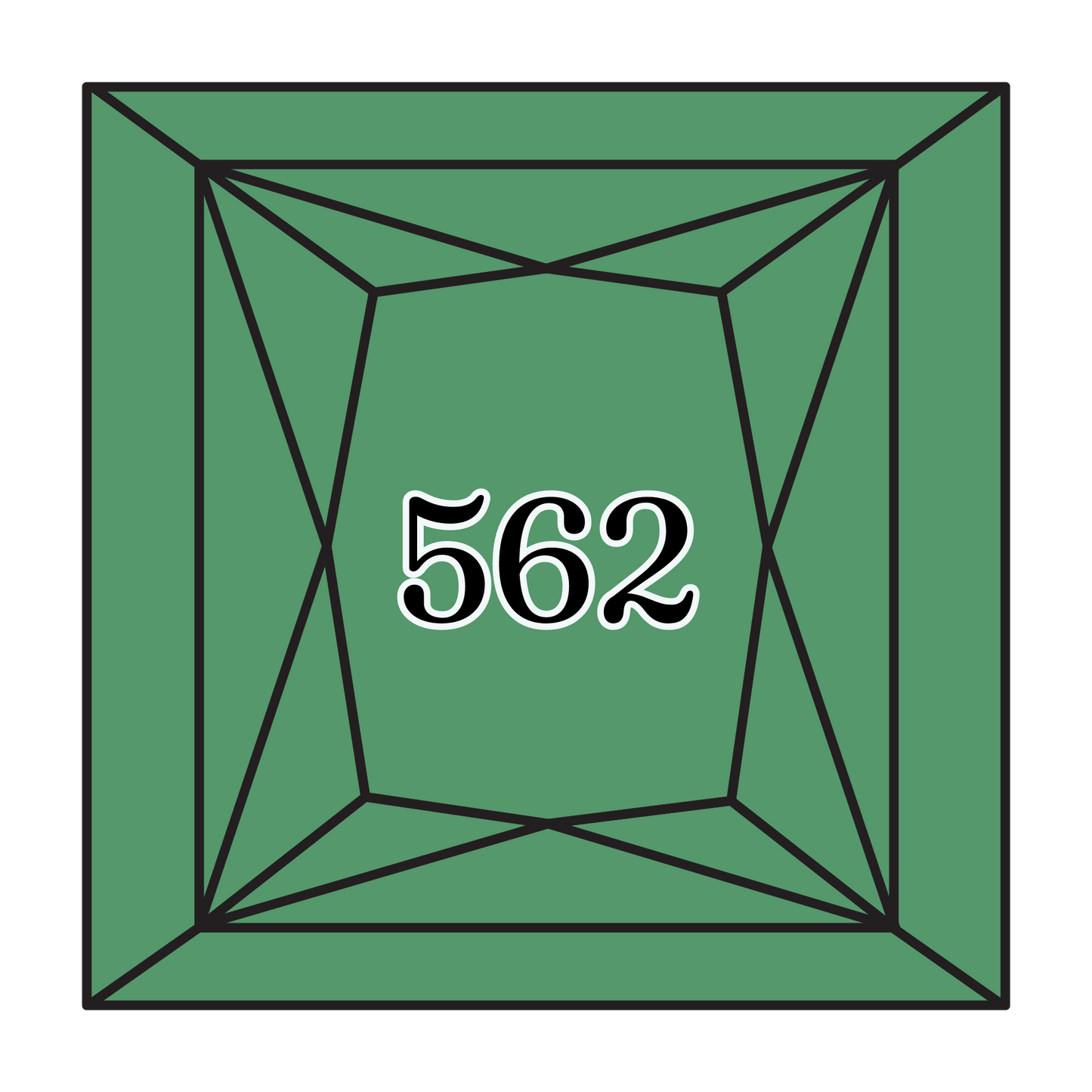 True North Diamond Art Square Diamond Drills 562 - Medium Jade - Square Bulk Diamond Drills