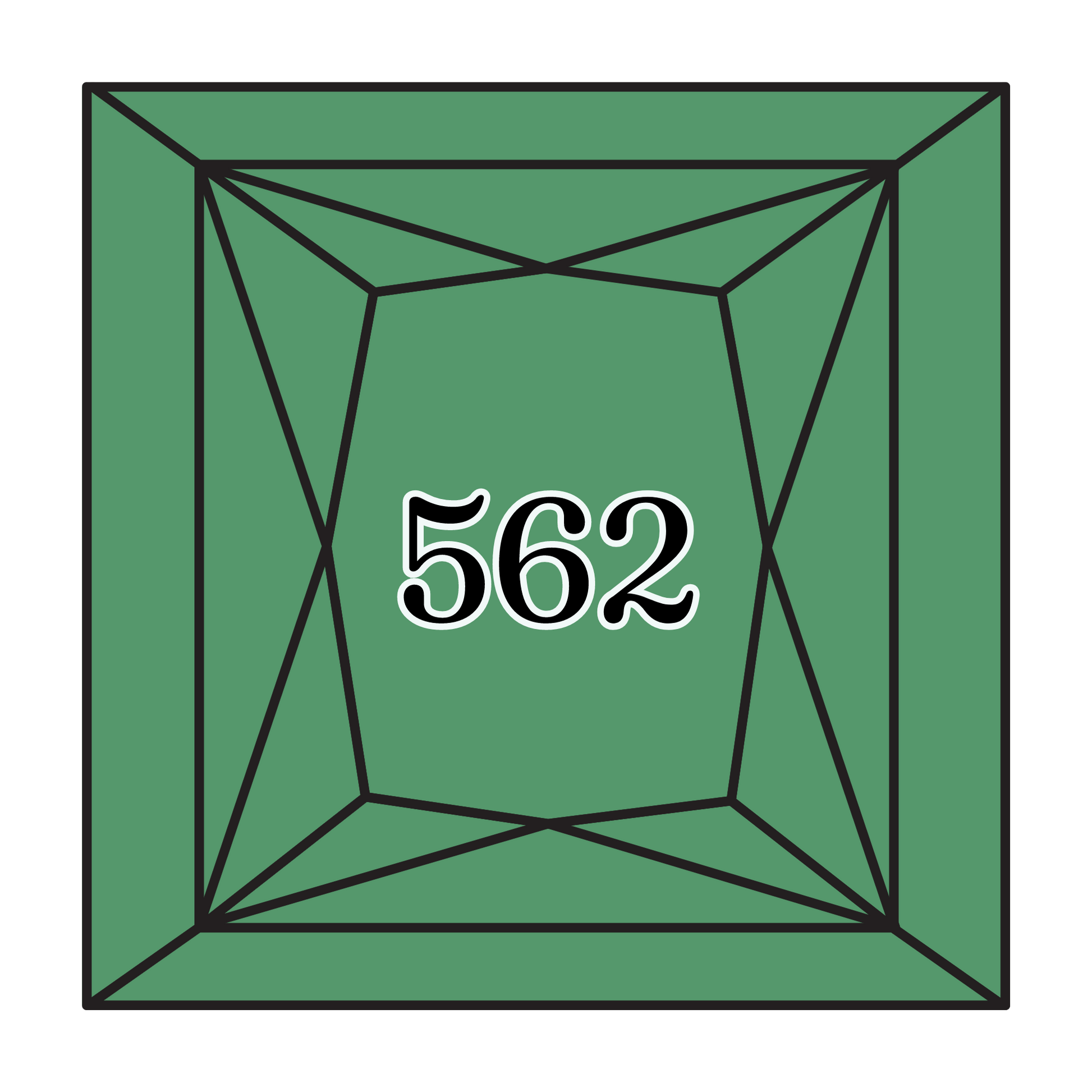 True North Diamond Art Square Diamond Drills 562 - Medium Jade - Square Bulk Diamond Drills