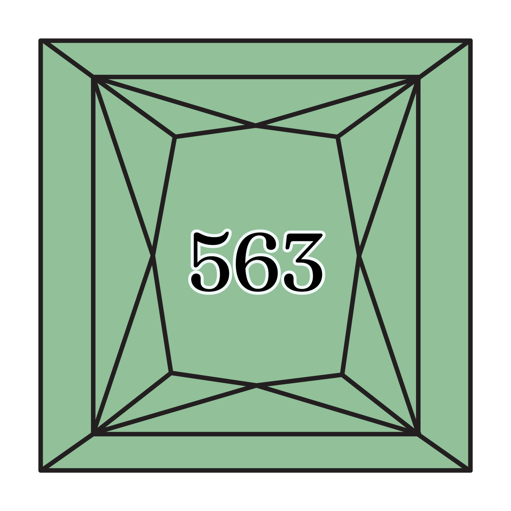 True North Diamond Art Square Diamond Drills 563 - Light Jade - Square Bulk Diamond Drills