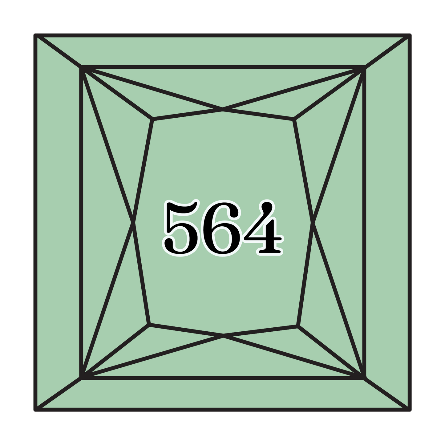 True North Diamond Art Square Diamond Drills 564 - Very Light Jade - Square Bulk Diamond Drills