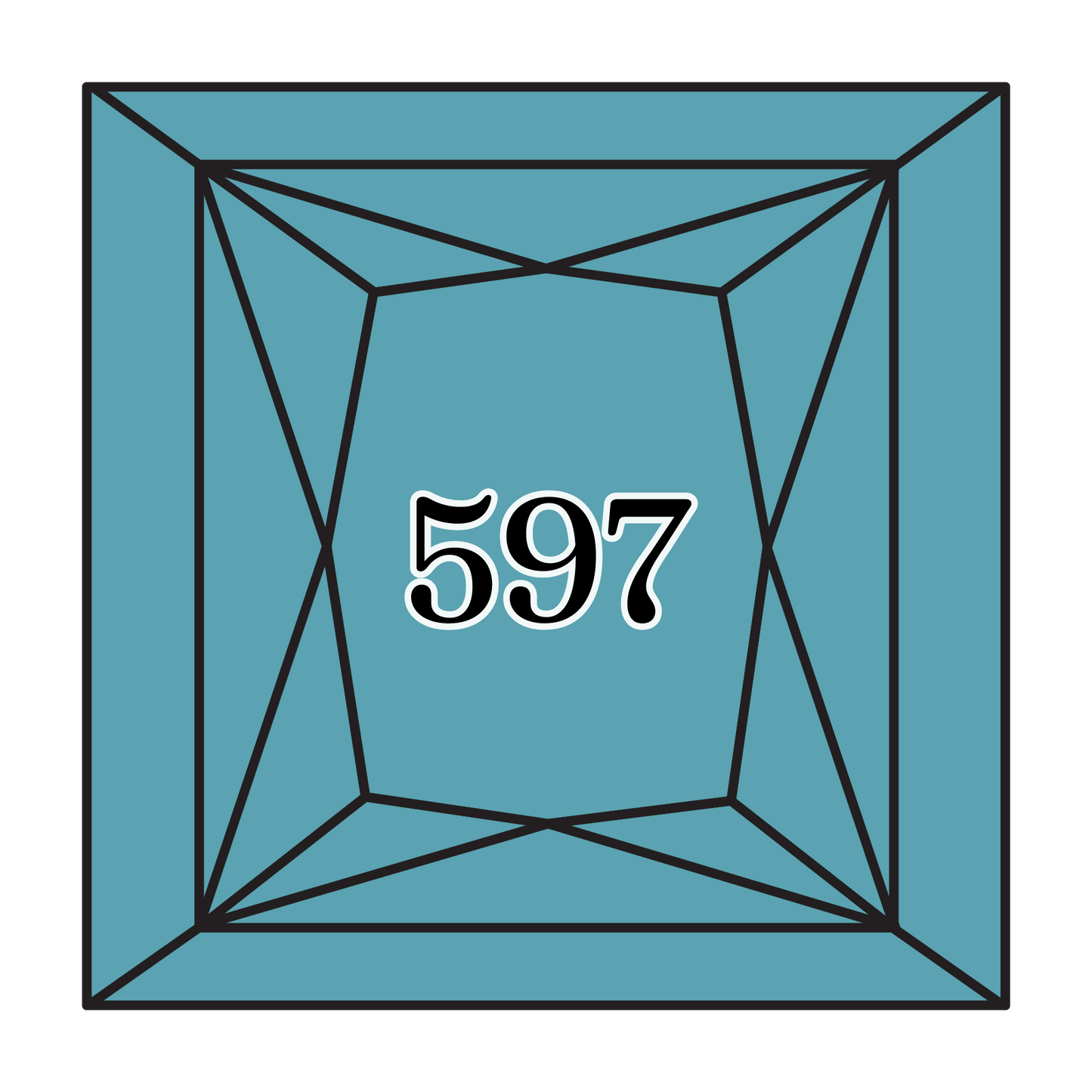 True North Diamond Art Square Diamond Drills 597 - Turquoise - Square Bulk Diamond Drills