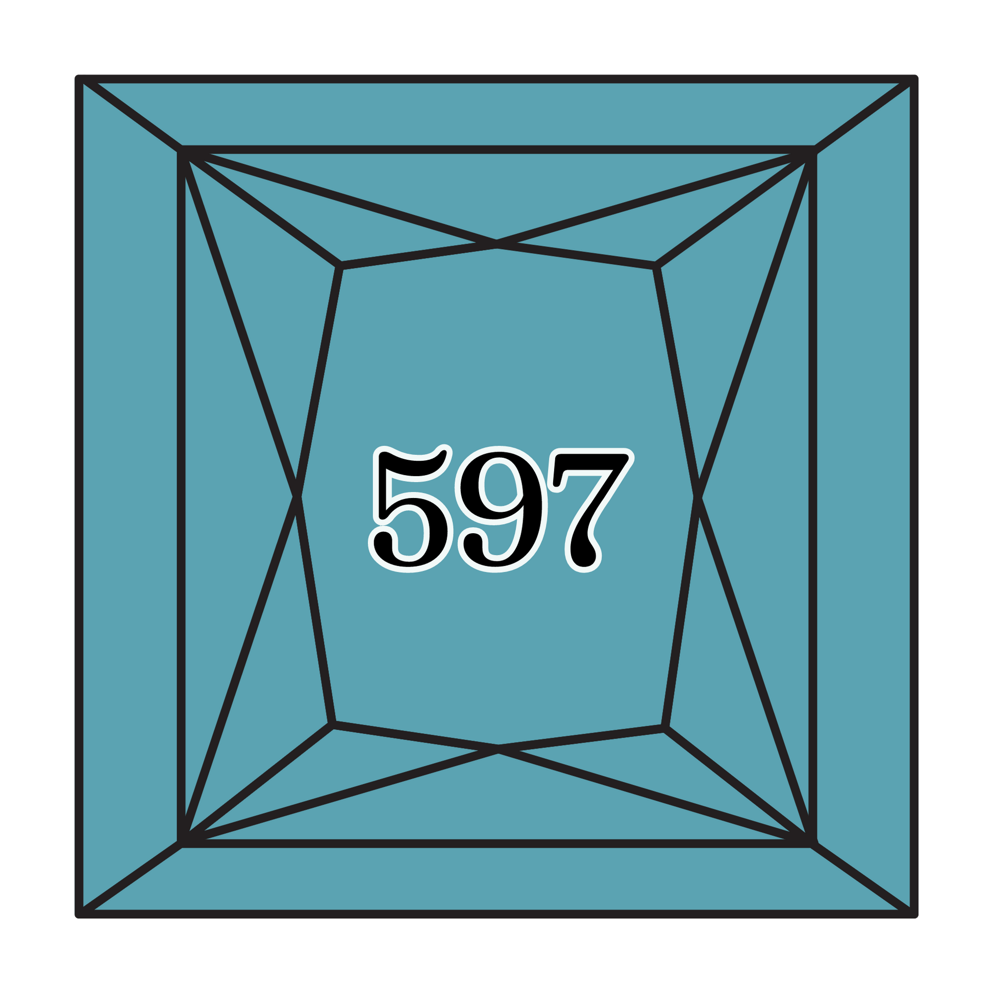 True North Diamond Art Square Diamond Drills 597 - Turquoise - Square Bulk Diamond Drills