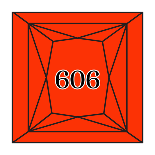 True North Diamond Art Square Diamond Drills 606 - Bright Orange-Red - Square Bulk Diamond Drills