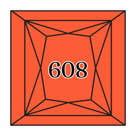 True North Diamond Art Square Diamond Drills 608 - Bright Orange - Square Bulk Diamond Drills