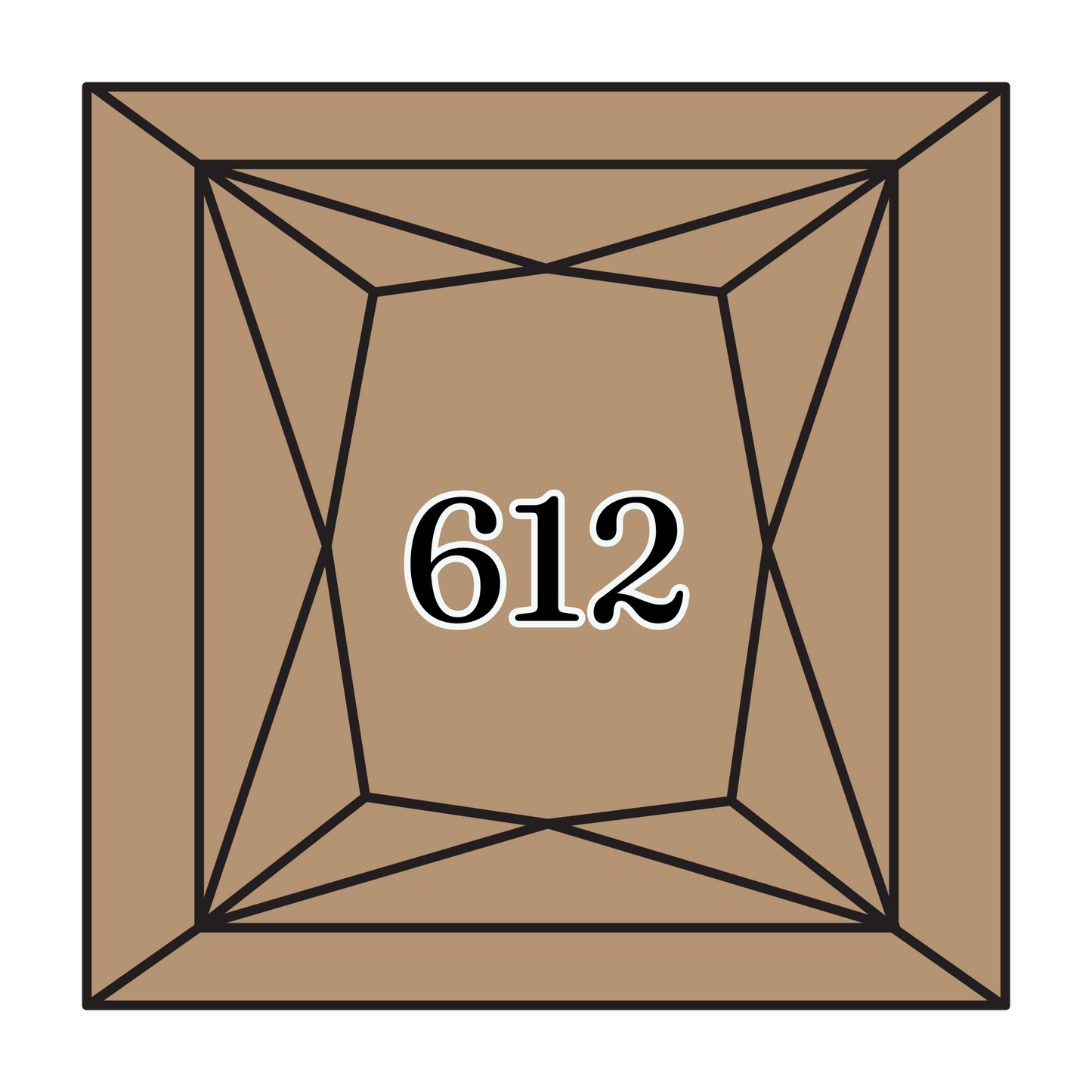 True North Diamond Art Square Diamond Drills 612 - Light Drab Brown - Square Bulk Diamond Drills