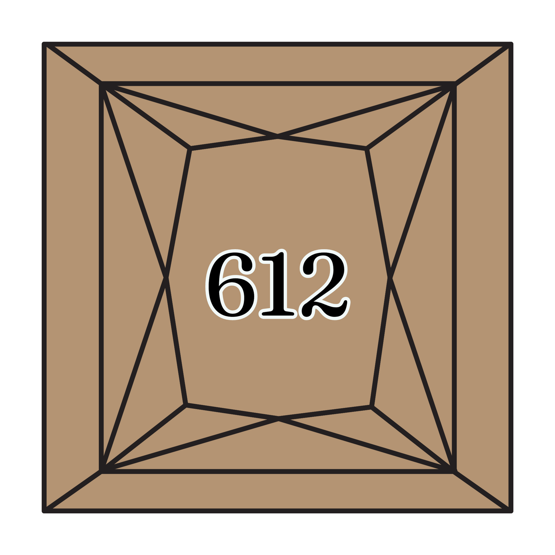 True North Diamond Art Square Diamond Drills 612 - Light Drab Brown - Square Bulk Diamond Drills