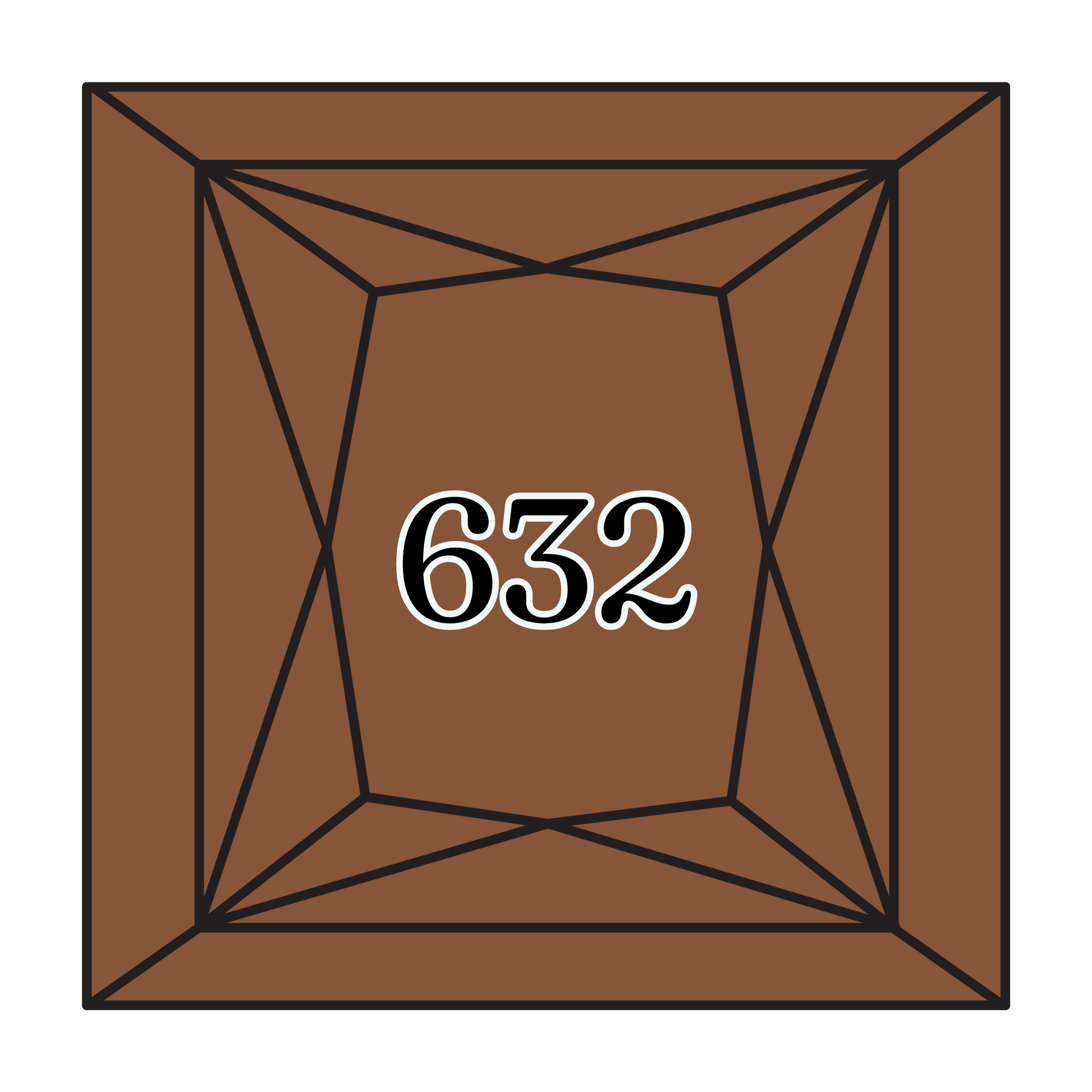 True North Diamond Art Square Diamond Drills 632 - Ultra Very Dark Desert Sand - Square Bulk Diamond Drills