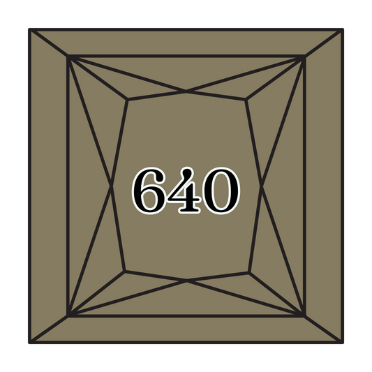 True North Diamond Art Square Diamond Drills 640 - Very Dark Beige Grey - Square Bulk Diamond Drills