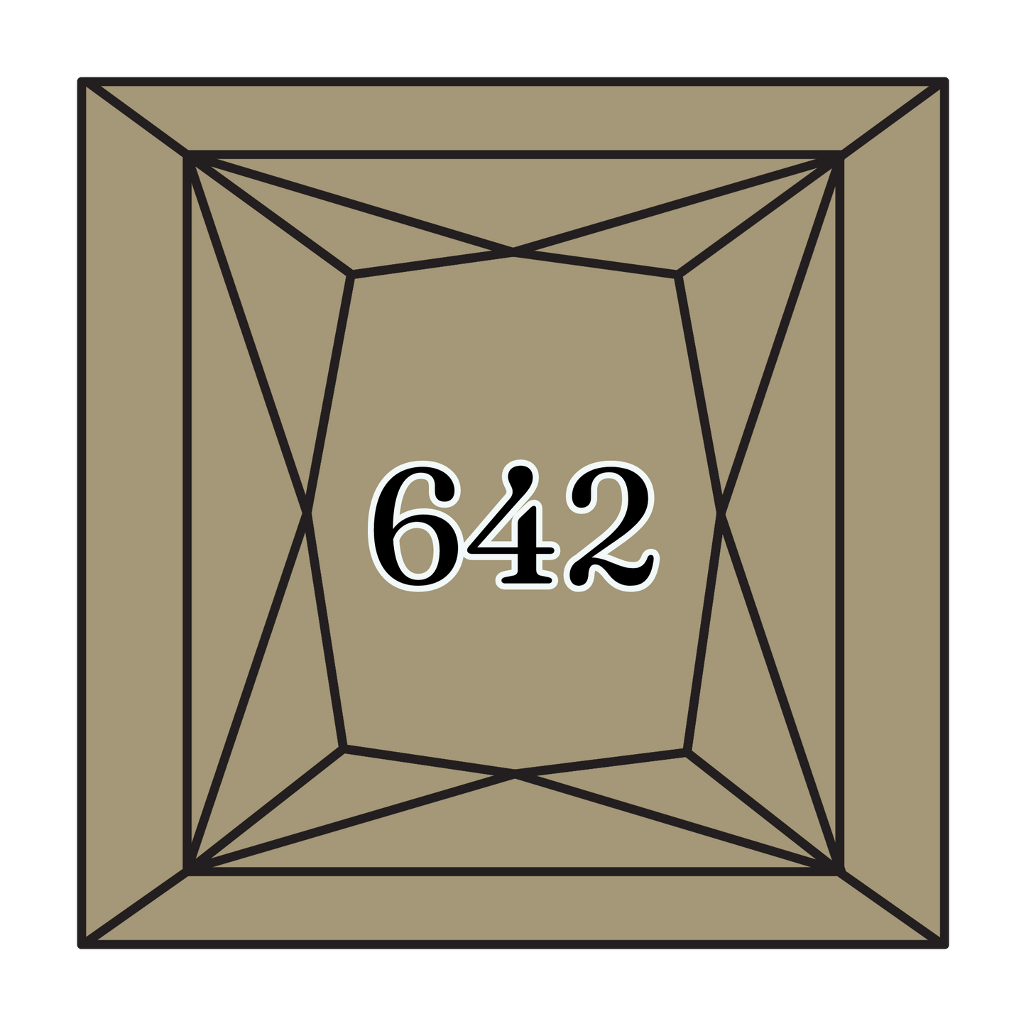 True North Diamond Art Square Diamond Drills 642 - Dark Beige Grey - Square Bulk Diamond Drills