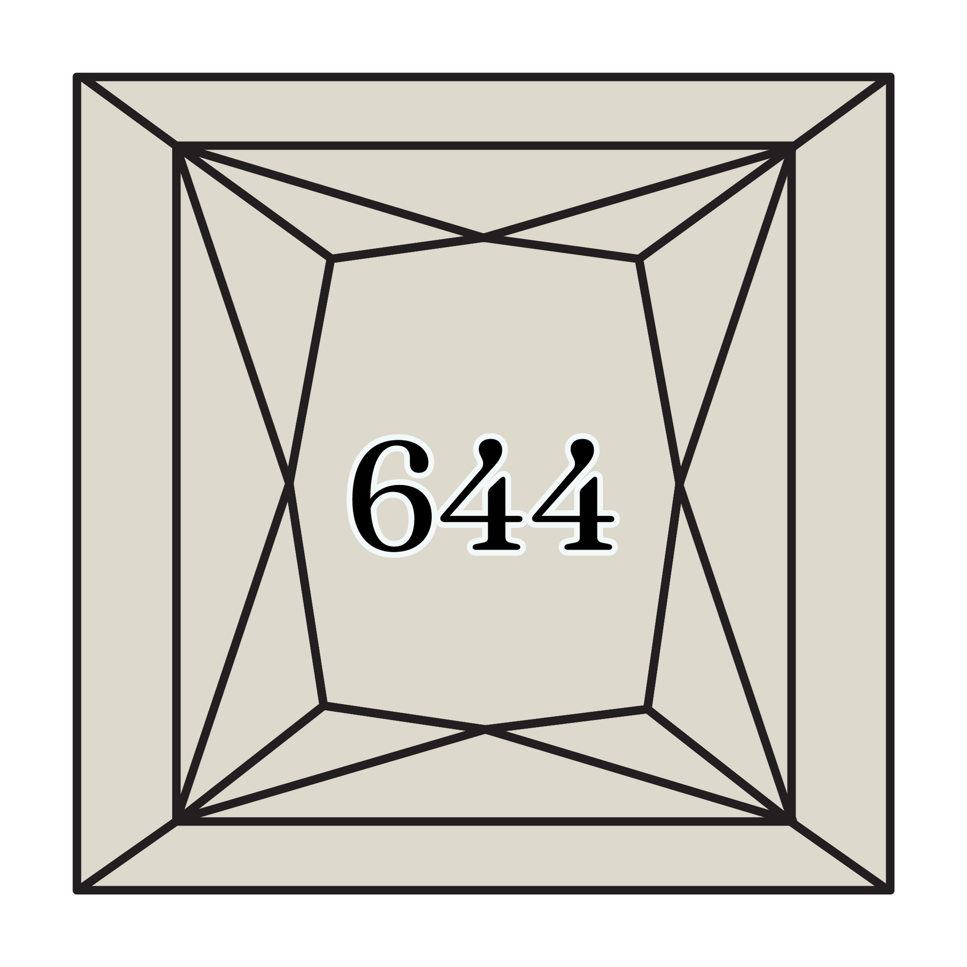 True North Diamond Art Square Diamond Drills 644 - Medium Beige Grey - Square Bulk Diamond Drills