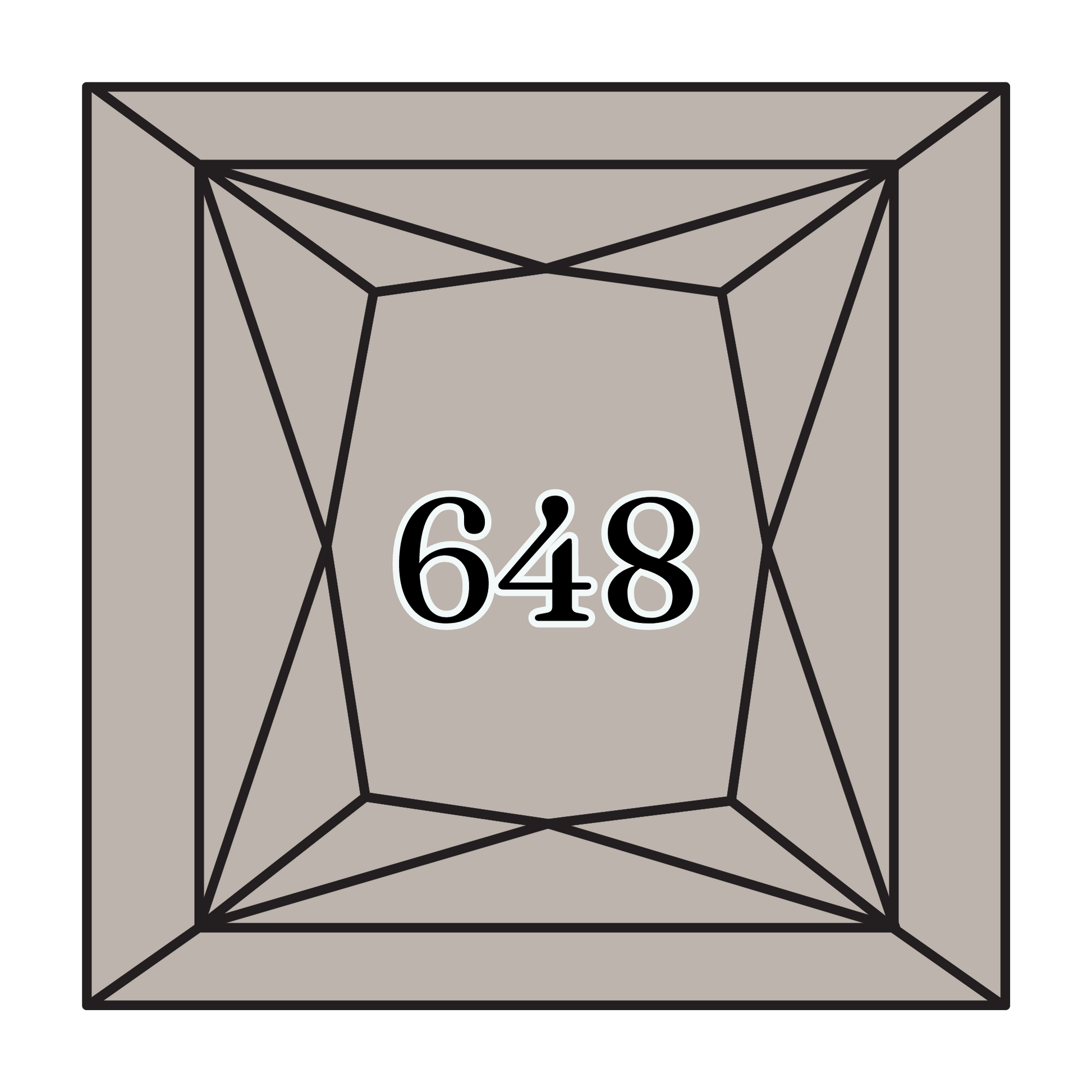 True North Diamond Art Square Diamond Drills 648 - Light Beaver Grey - Square Bulk Diamond Drills