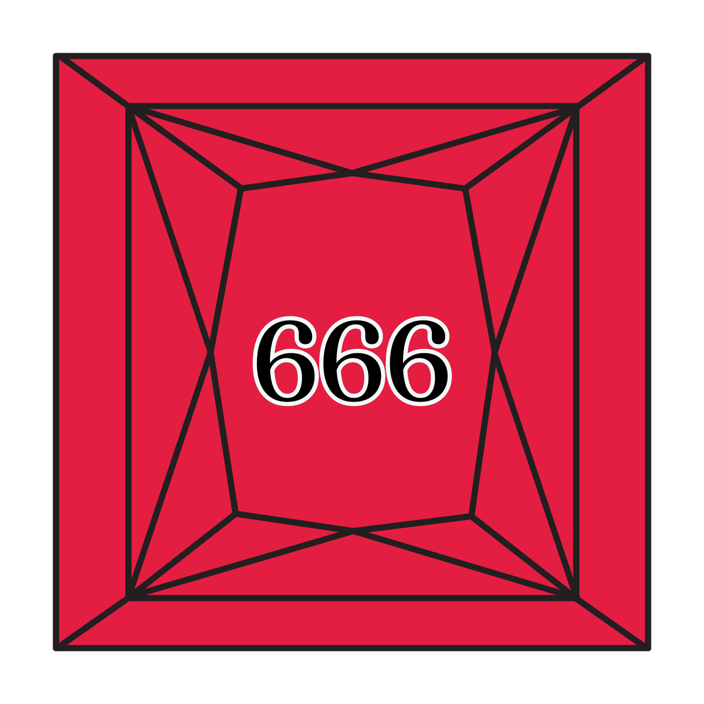 True North Diamond Art Square Diamond Drills 666 - Bright Red - Square Bulk Diamond Drills