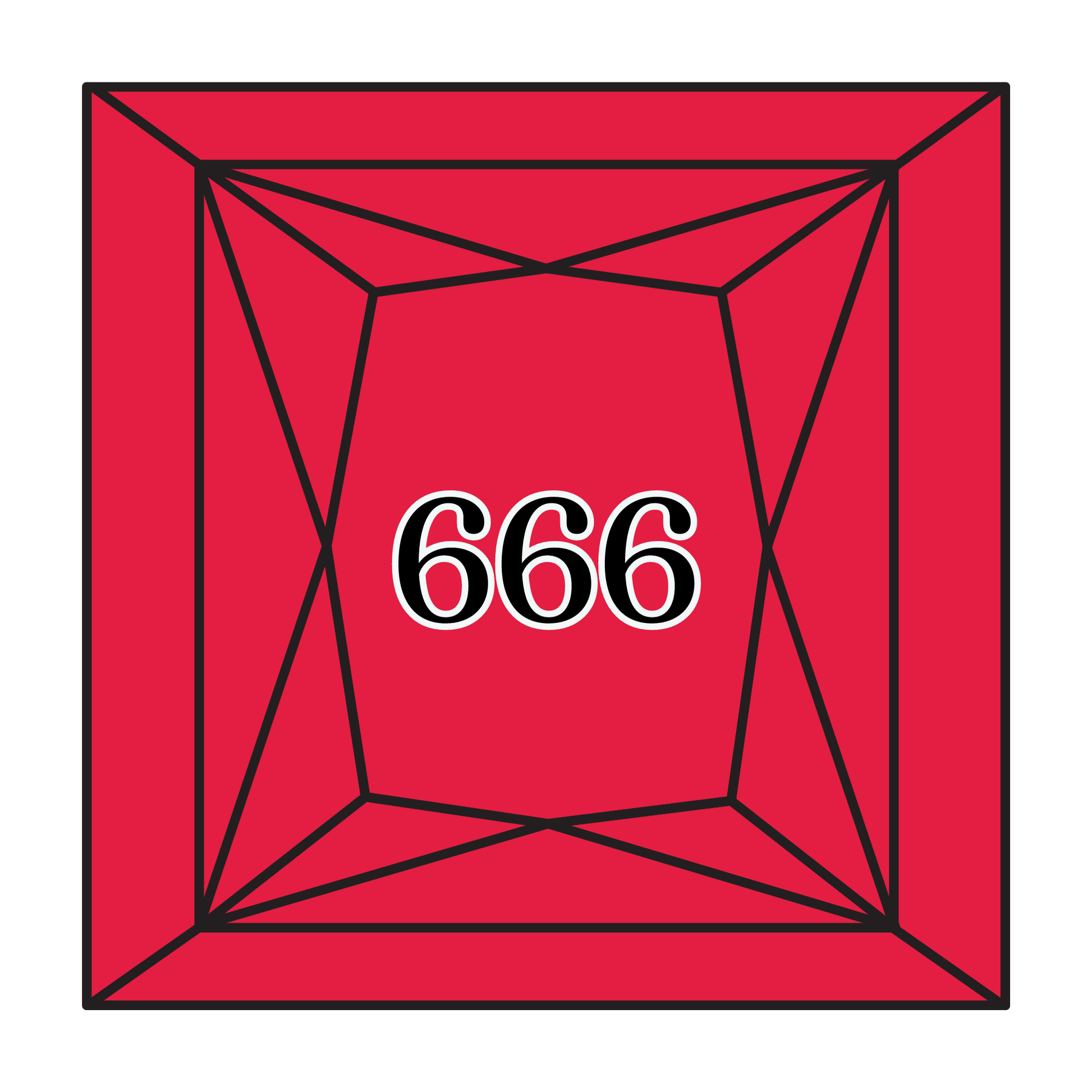 True North Diamond Art Square Diamond Drills 666 - Bright Red - Square Bulk Diamond Drills