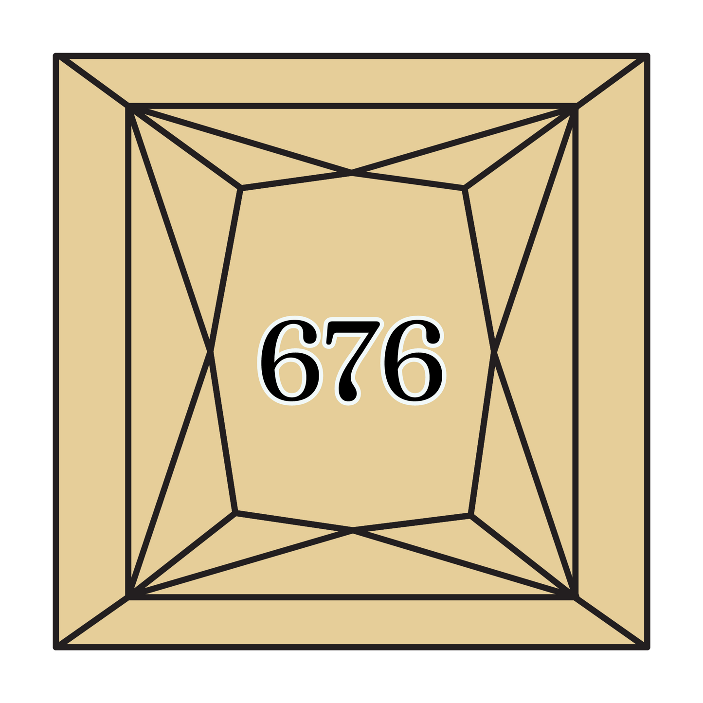 True North Diamond Art Square Diamond Drills 676 - Light Old Gold - Square Bulk Diamond Drills