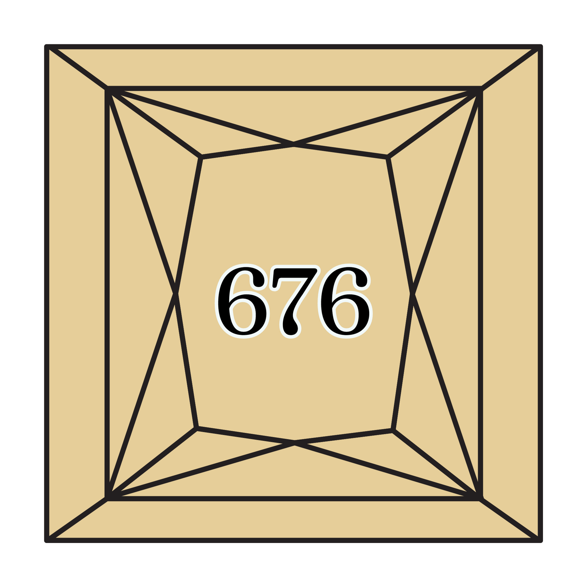 True North Diamond Art Square Diamond Drills 676 - Light Old Gold - Square Bulk Diamond Drills