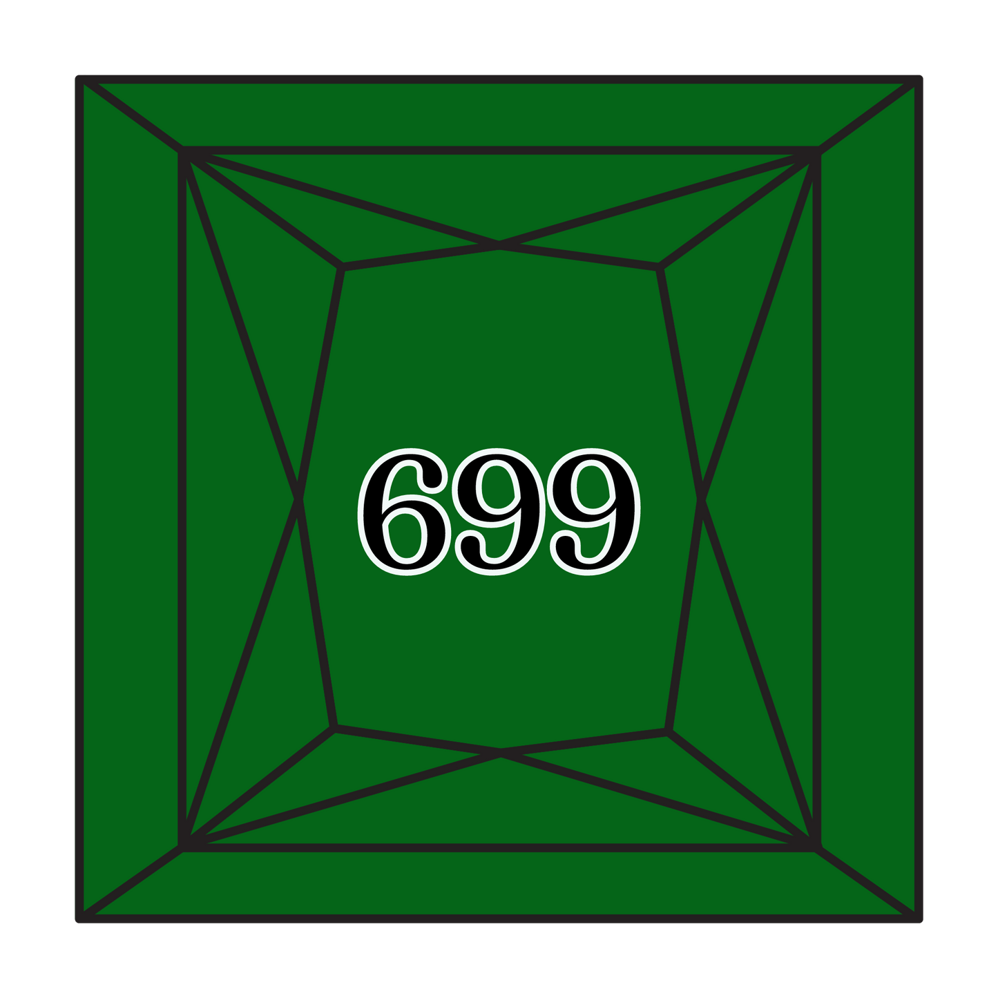 True North Diamond Art Square Diamond Drills 699 - Green - Square Bulk Diamond Drills