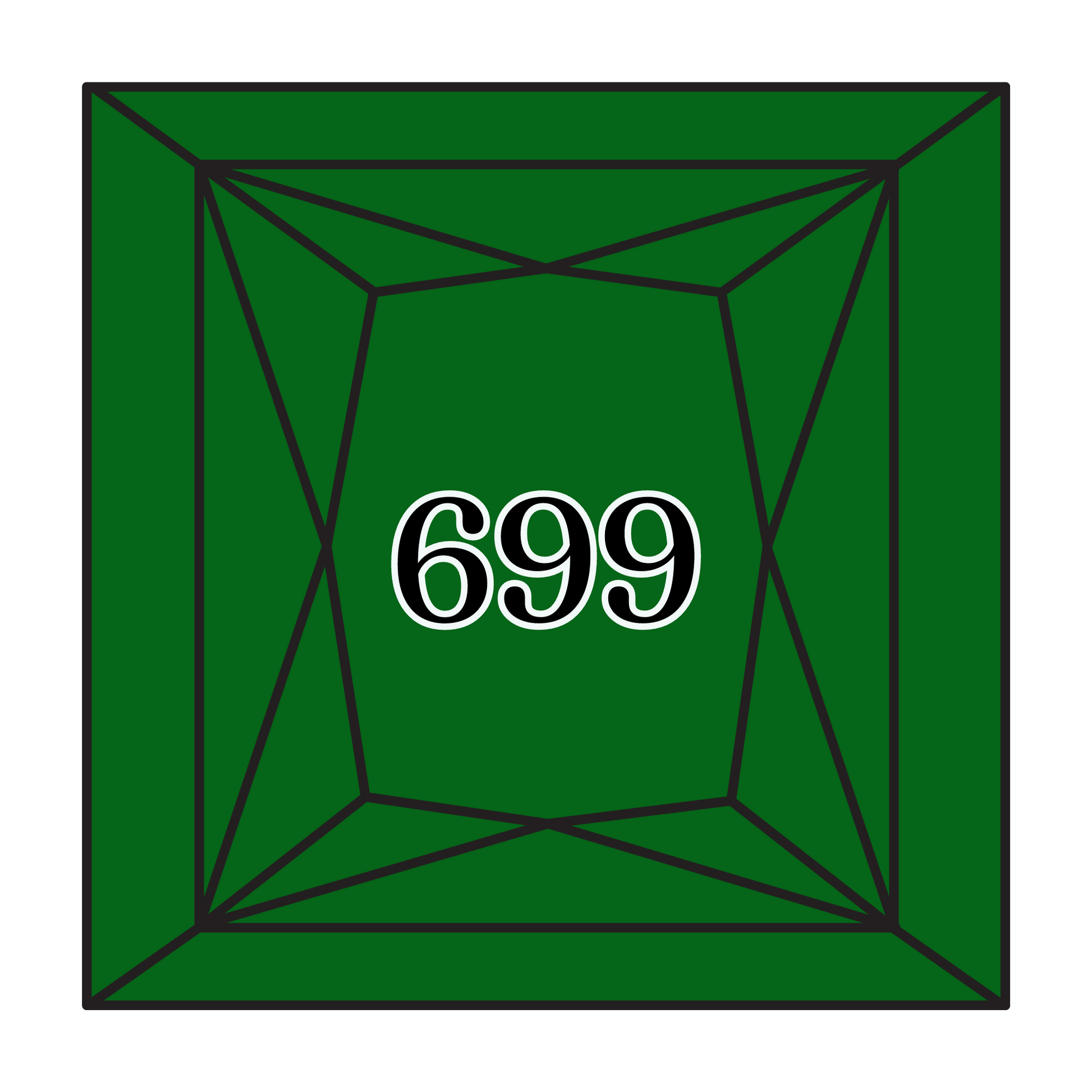 True North Diamond Art Square Diamond Drills 699 - Green - Square Bulk Diamond Drills