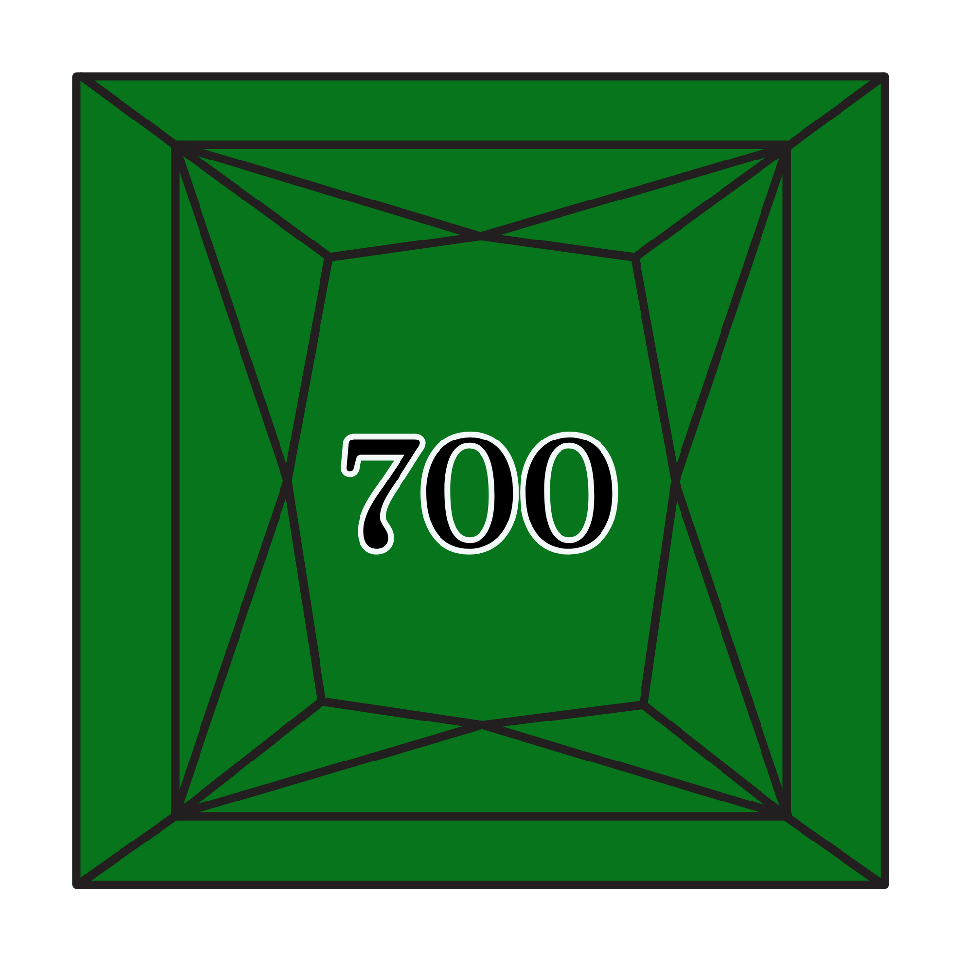 True North Diamond Art Square Diamond Drills 700 - Bright Green - Square Bulk Diamond Drills