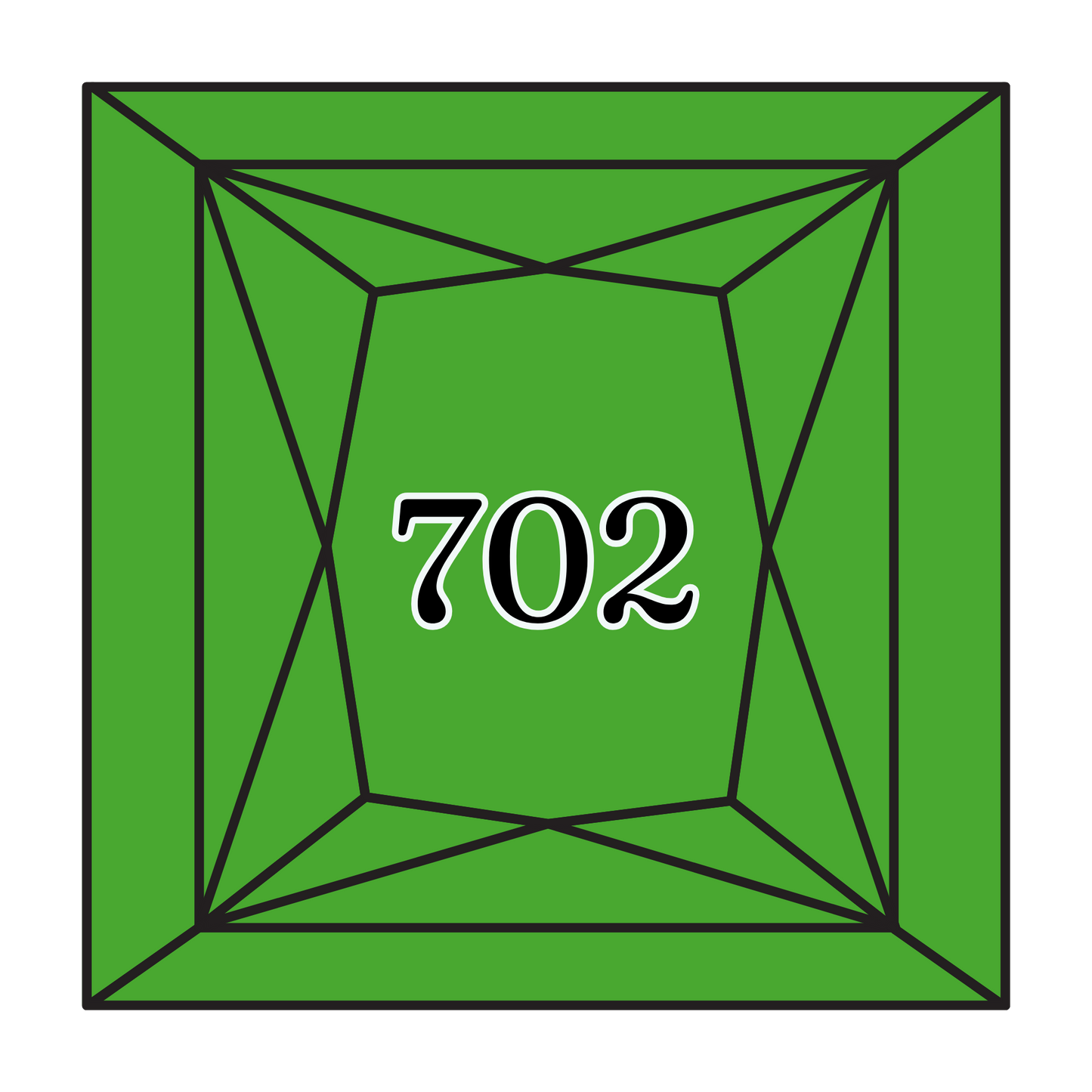 True North Diamond Art Square Diamond Drills 702 - Kelly Green - Square Bulk Diamond Drills