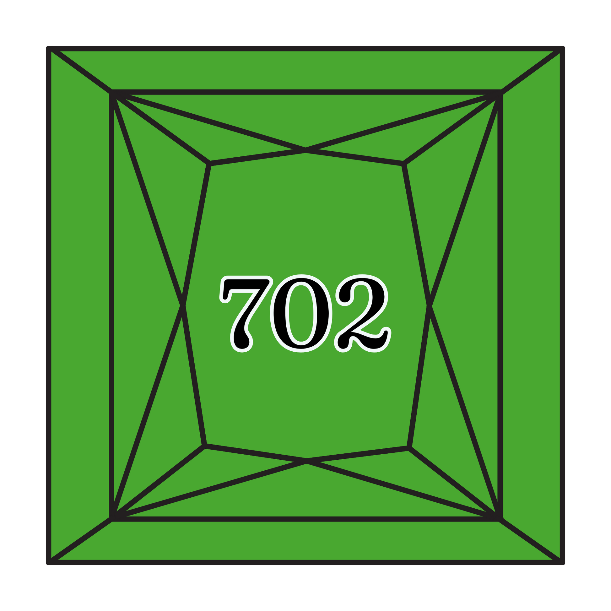 True North Diamond Art Square Diamond Drills 702 - Kelly Green - Square Bulk Diamond Drills