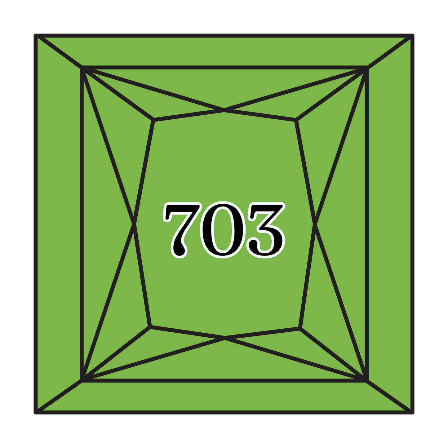 True North Diamond Art Square Diamond Drills 703 - Chartreuse - Square Bulk Diamond Drills