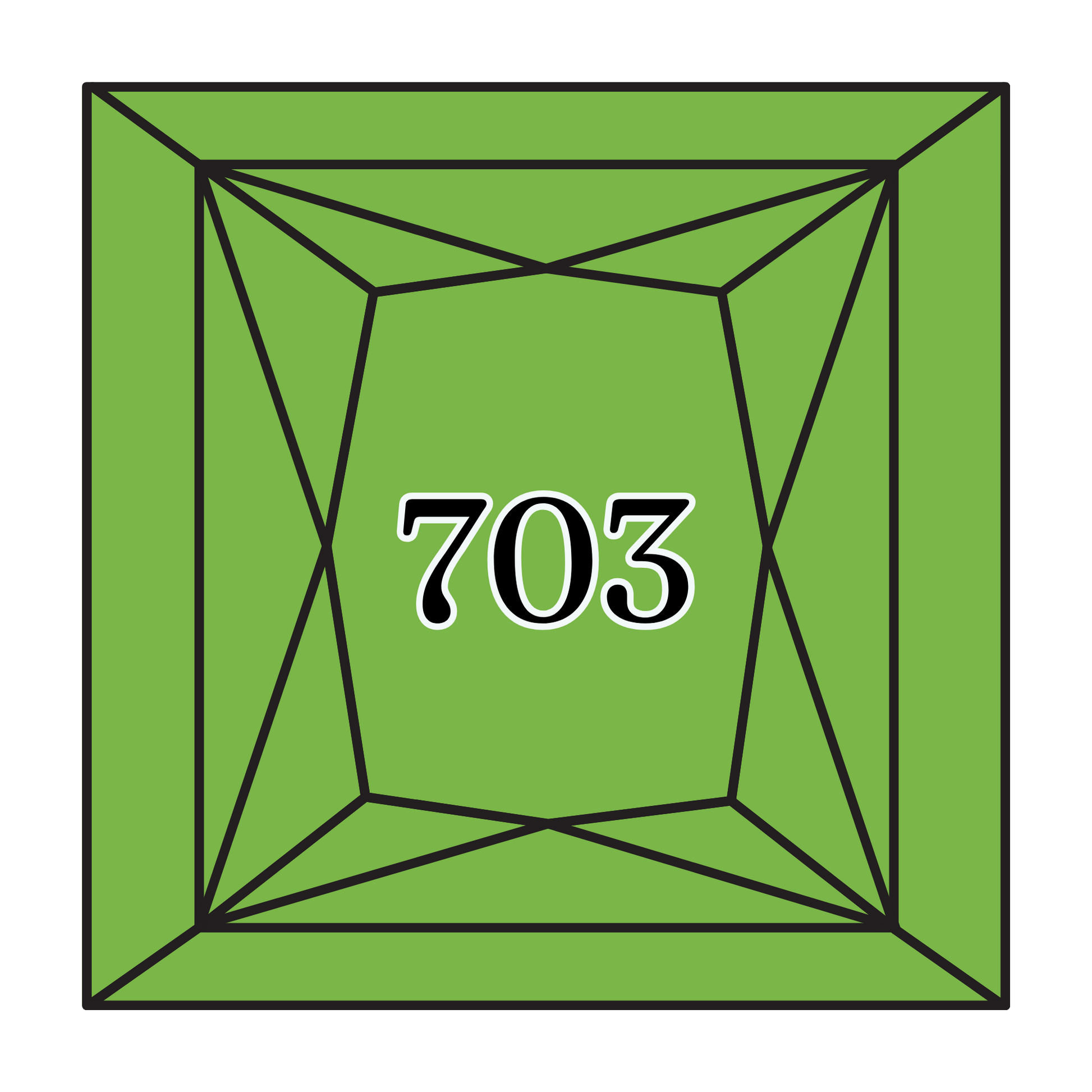 True North Diamond Art Square Diamond Drills 703 - Chartreuse - Square Bulk Diamond Drills