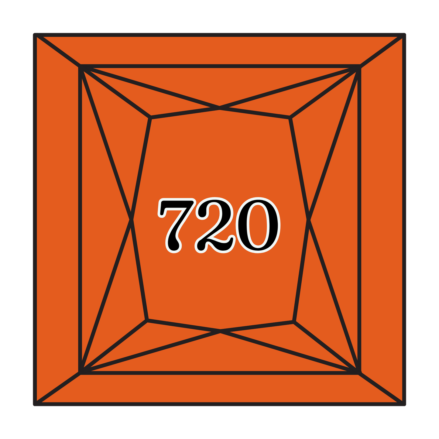 True North Diamond Art Square Diamond Drills 720 - Dark Orange Spice - Square Bulk Diamond Drills