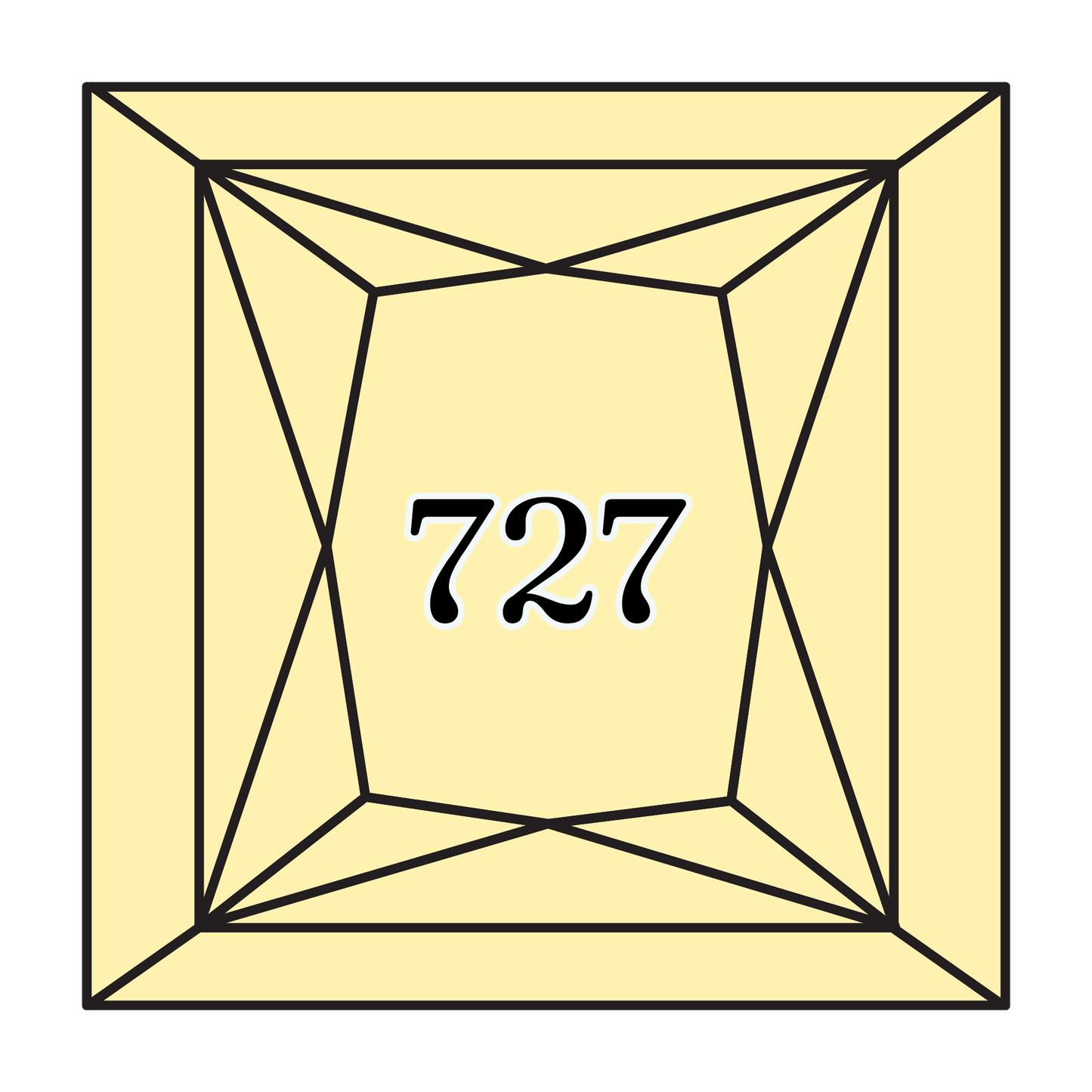 True North Diamond Art Square Diamond Drills 727 - Very Light Topaz - Square Bulk Diamond Drills