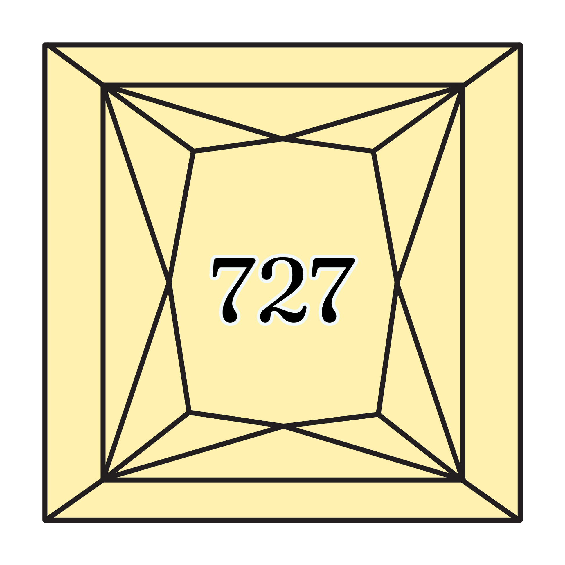 True North Diamond Art Square Diamond Drills 727 - Very Light Topaz - Square Bulk Diamond Drills