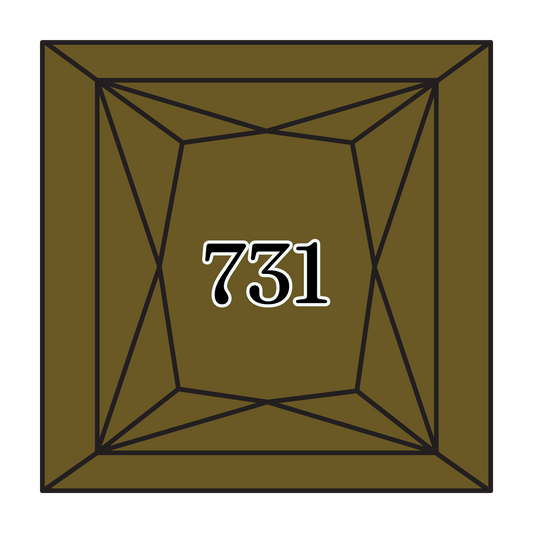 True North Diamond Art Square Diamond Drills 731 - Dark Olive Green - Square Bulk Diamond Drills
