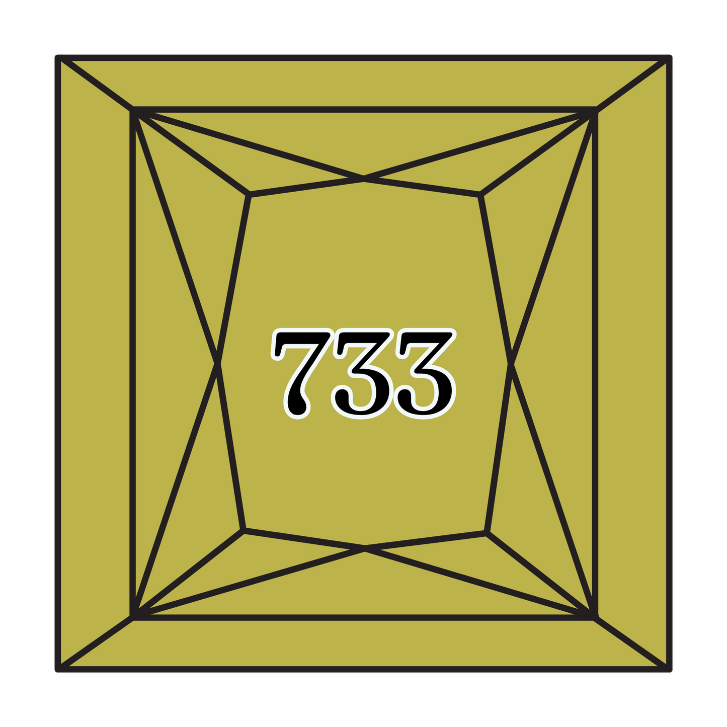 True North Diamond Art Square Diamond Drills 733 - Medium Olive Green - Square Bulk Diamond Drills