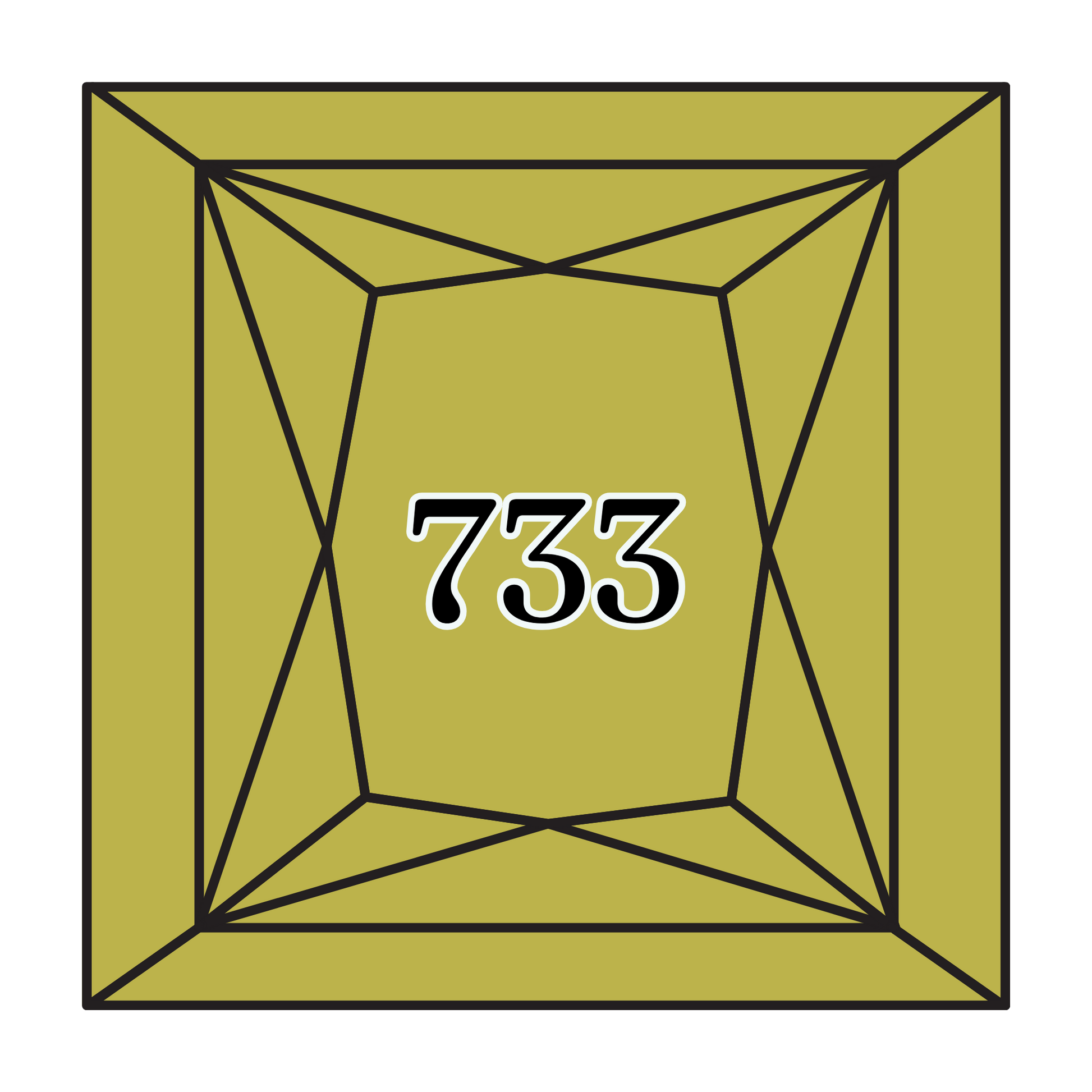 True North Diamond Art Square Diamond Drills 733 - Medium Olive Green - Square Bulk Diamond Drills