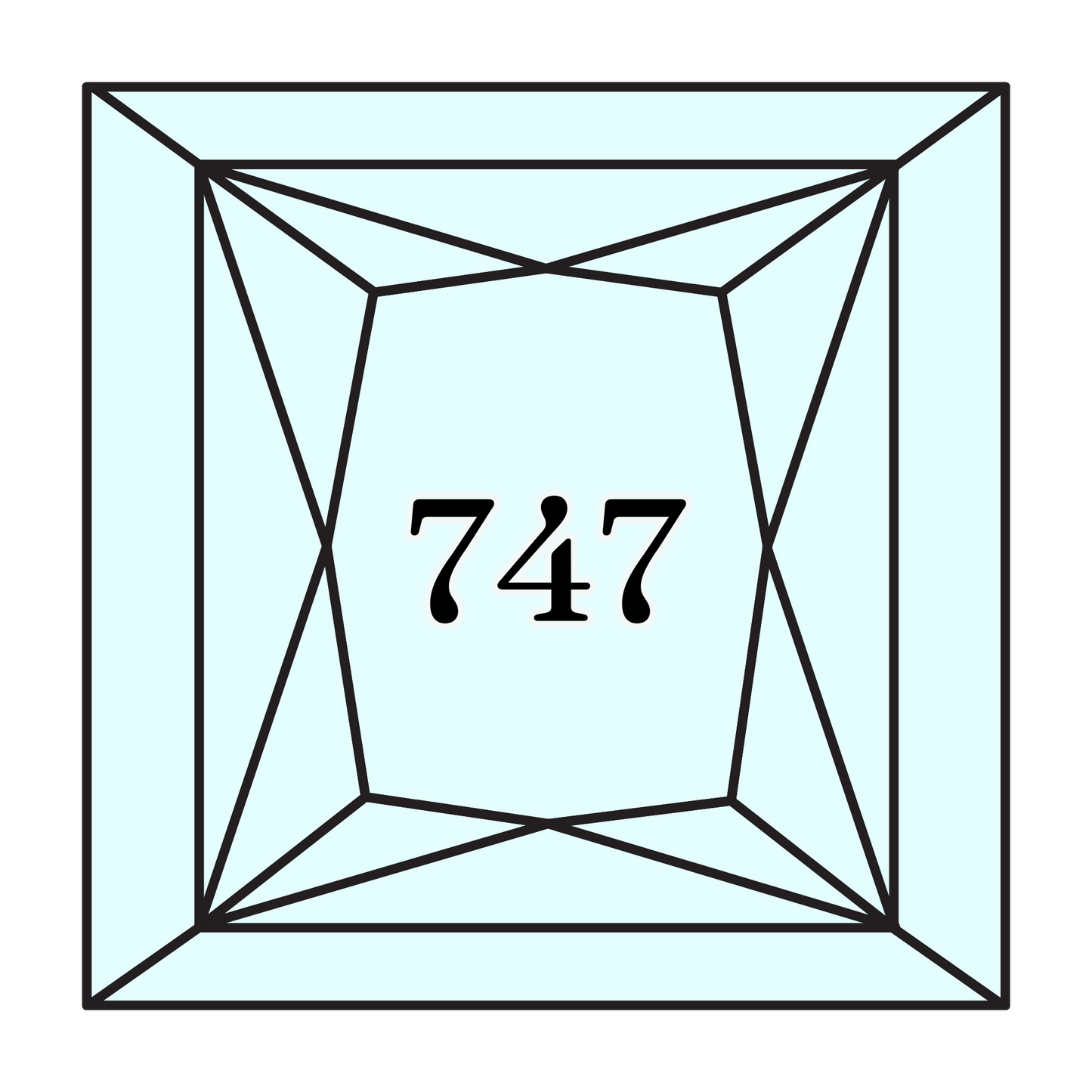 True North Diamond Art Square Diamond Drills 747 - Very Light Sky Blue - Square Bulk Diamond Drills