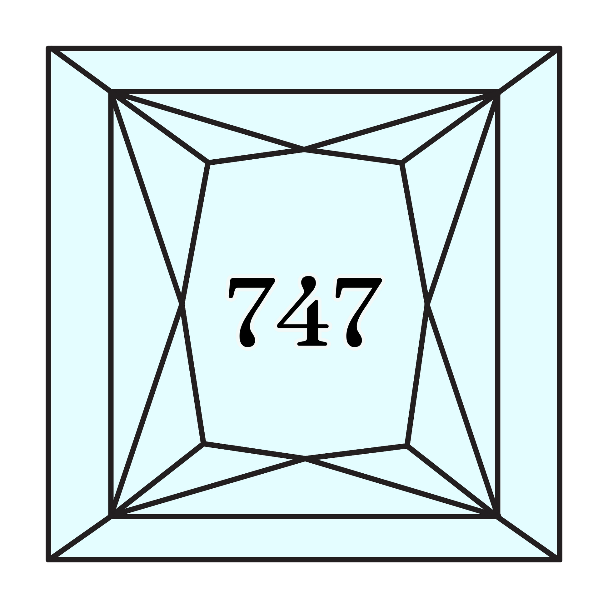 True North Diamond Art Square Diamond Drills 747 - Very Light Sky Blue - Square Bulk Diamond Drills