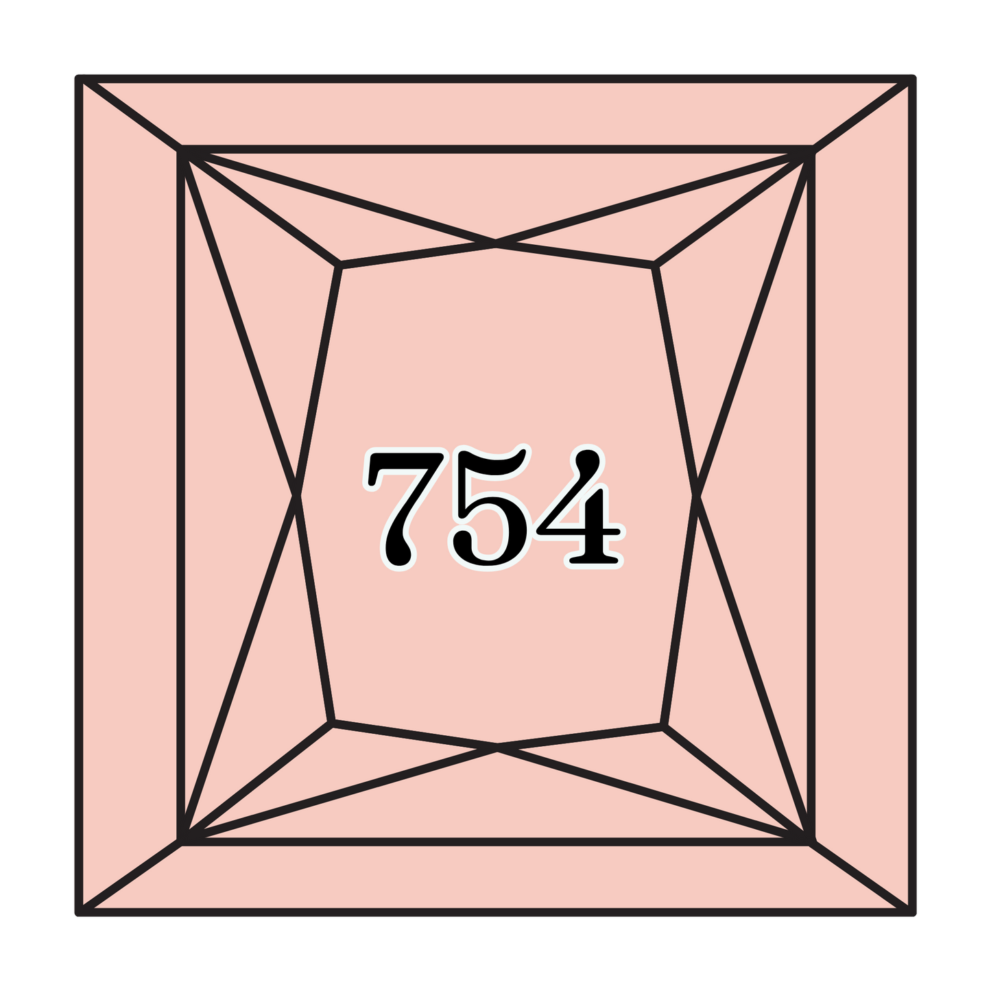 True North Diamond Art Square Diamond Drills 754 - Light Peach - Square Bulk Diamond Drills