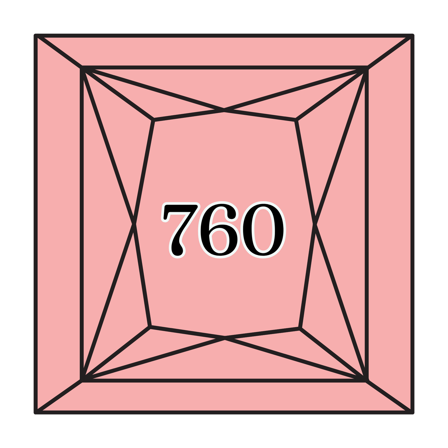 True North Diamond Art Square Diamond Drills 760 - Salmon - Square Bulk Diamond Drills